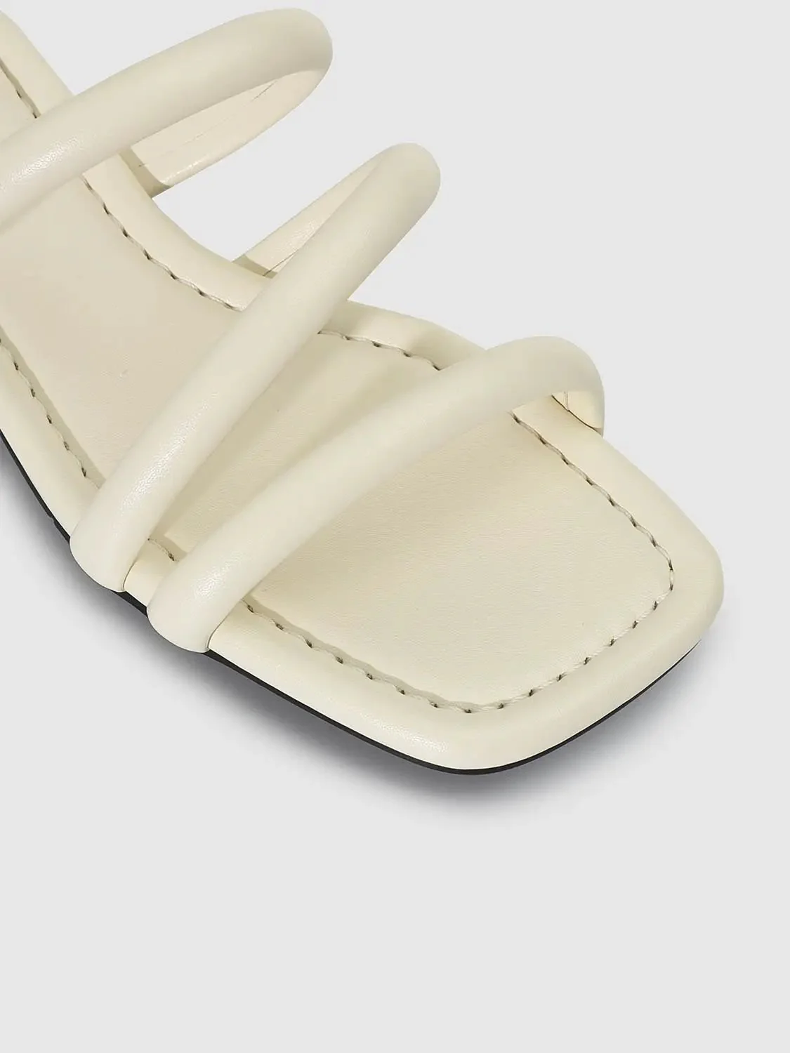 14243-cream-strappy-slip-on-with-padded-insole-slippers-6.webp Cream Strappy Slip On With Padded Insole Slippers