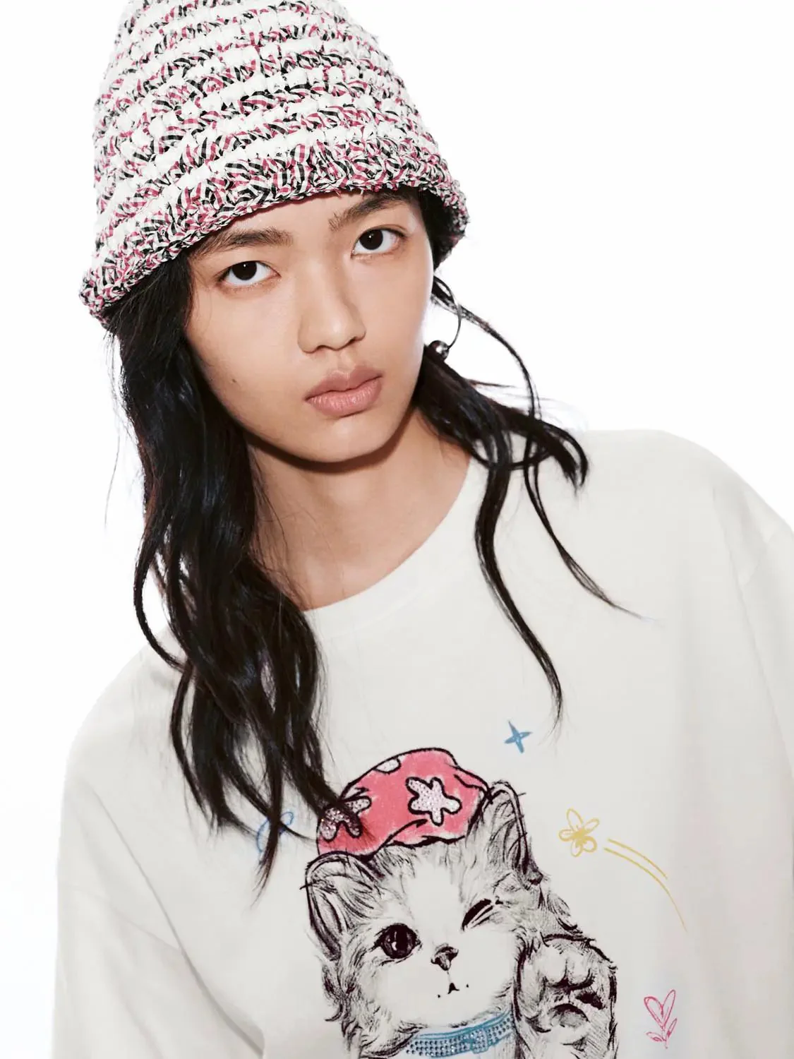14277-playful-cat-print-crew-neck-100-percent-cotton-t-shirt-3.webp Playful Cat Print Crew Neck 100 Percent Cotton T Shirt