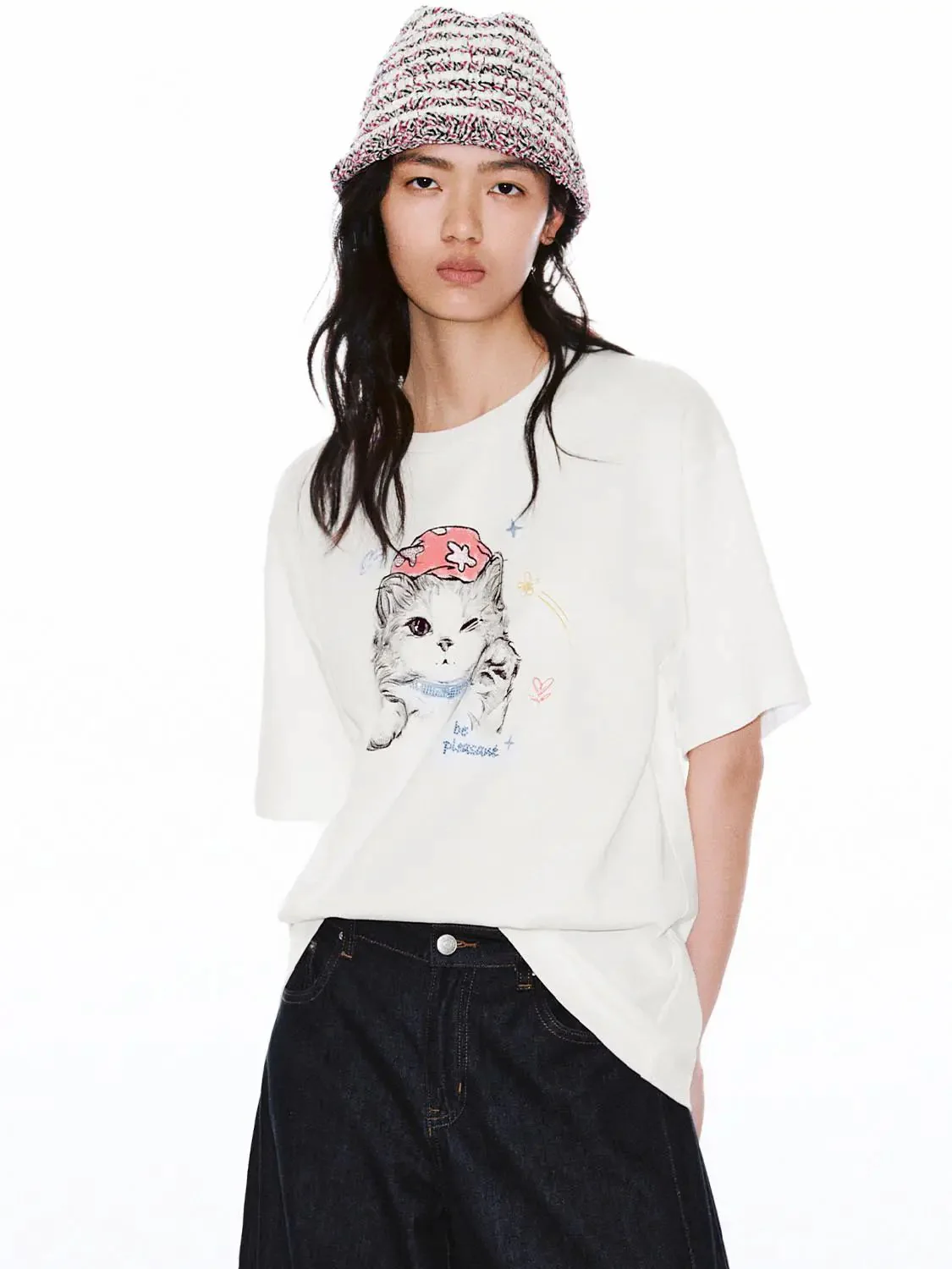 14277-playful-cat-print-crew-neck-100-percent-cotton-t-shirt-9.webp Playful Cat Print Crew Neck 100 Percent Cotton T Shirt