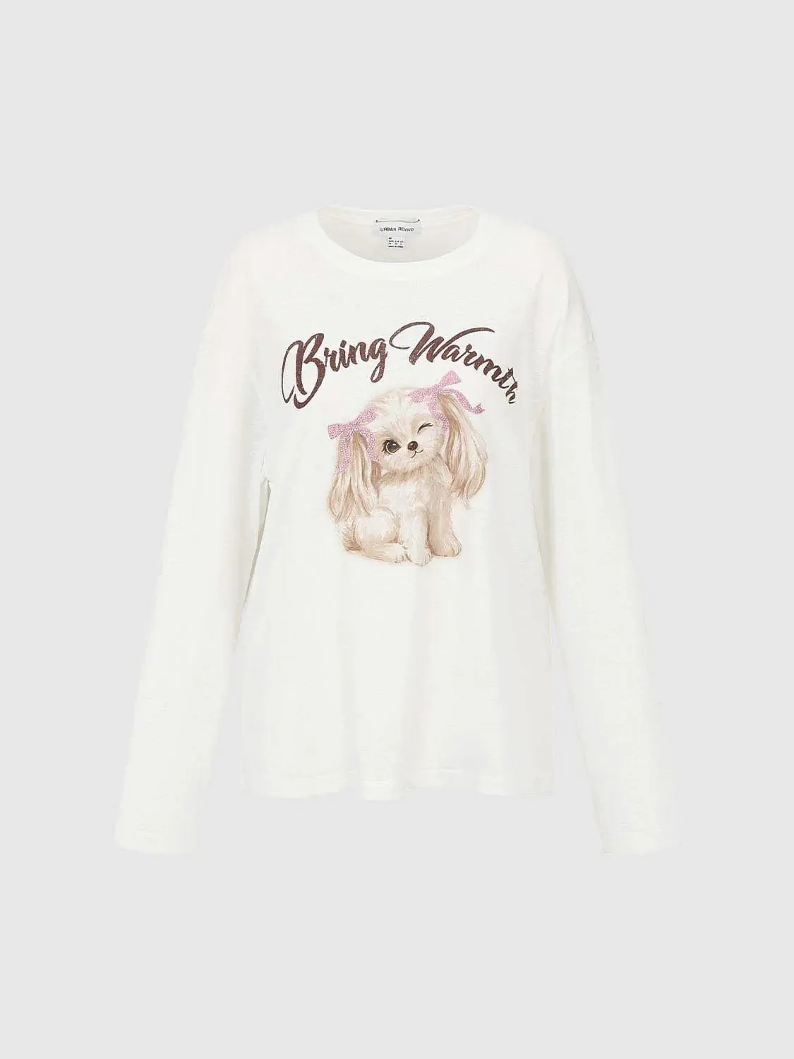 14317-cream-dog-print-graphic-long-sleeve-t-shirt-7.webp Cream Dog Print Graphic Long Sleeve T Shirt