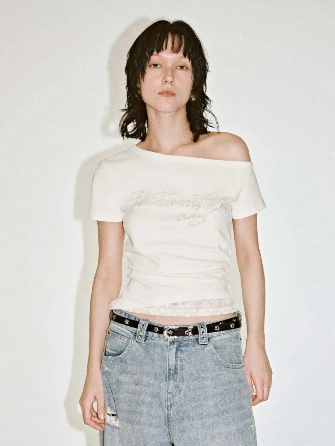 14395-printed-slope-shoulder-nipped-waist-cotton-t-shirt-1.webp Printed Slope Shoulder Nipped Waist Cotton T Shirt