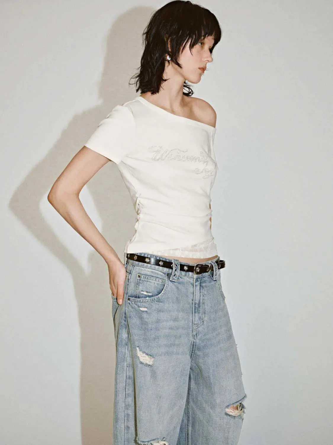 14395-printed-slope-shoulder-nipped-waist-cotton-t-shirt-2.webp Printed Slope Shoulder Nipped Waist Cotton T Shirt