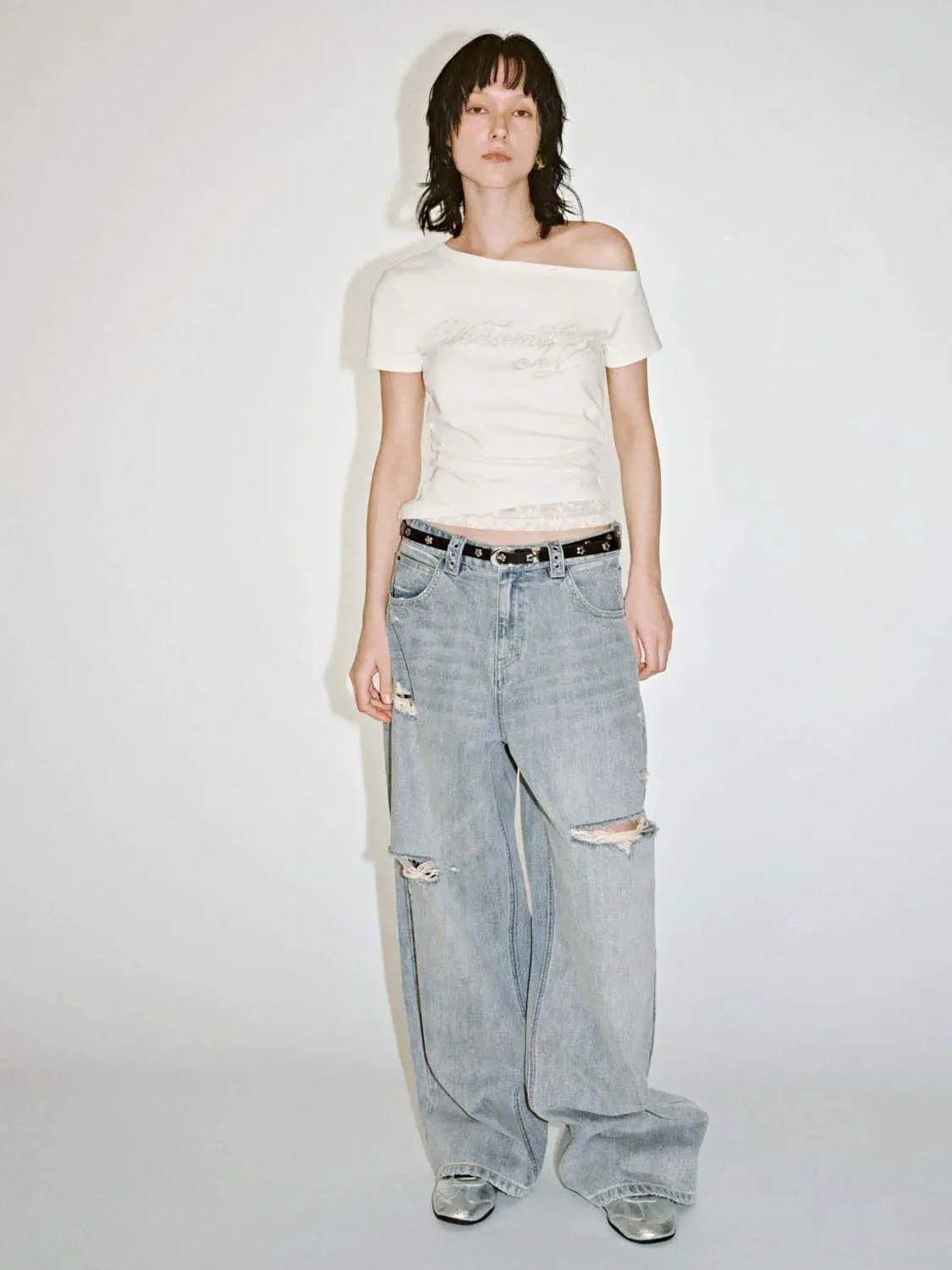 14395-printed-slope-shoulder-nipped-waist-cotton-t-shirt-4.webp Printed Slope Shoulder Nipped Waist Cotton T Shirt