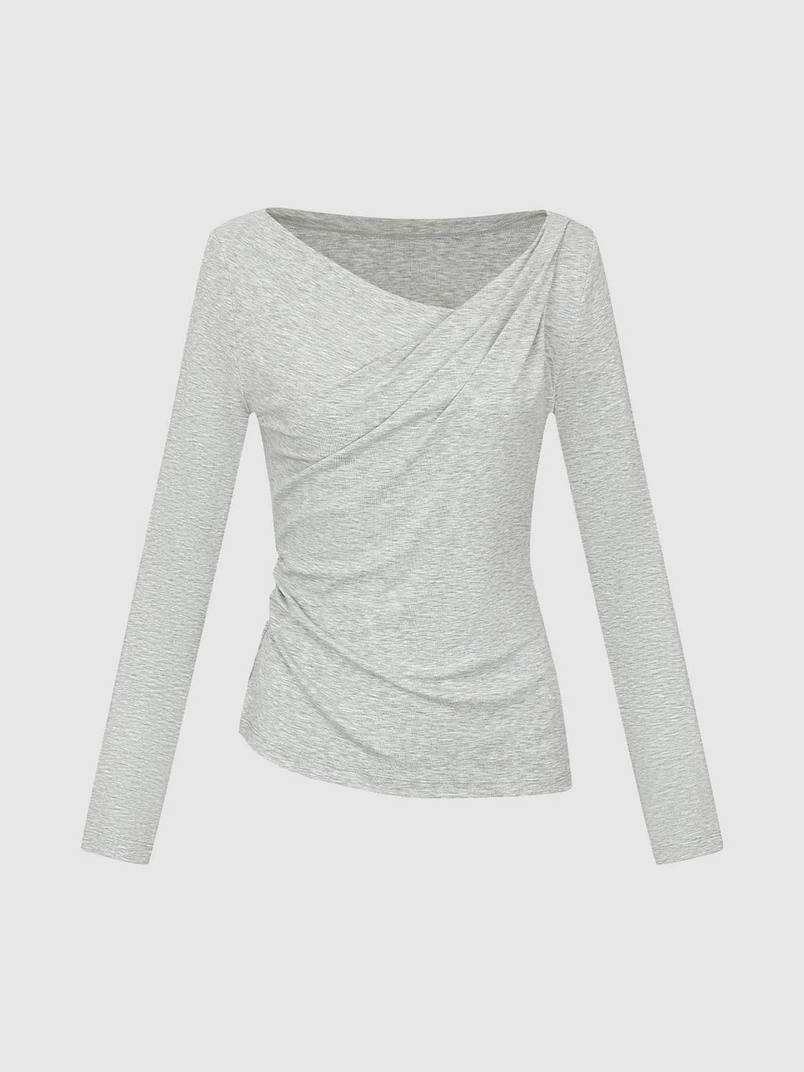 14407-crossover-draped-neck-long-sleeve-knit-top-1.webp Crossover Draped Neck Long Sleeve Knit Top