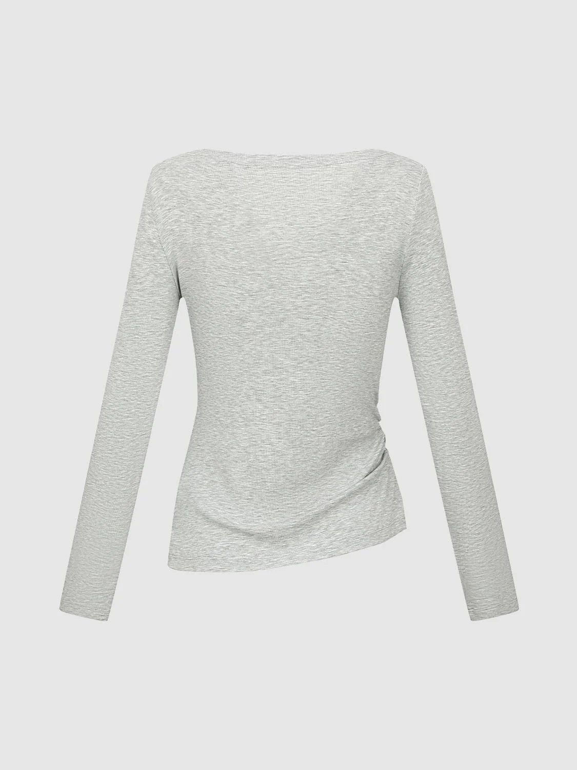 14407-crossover-draped-neck-long-sleeve-knit-top-2.webp Crossover Draped Neck Long Sleeve Knit Top
