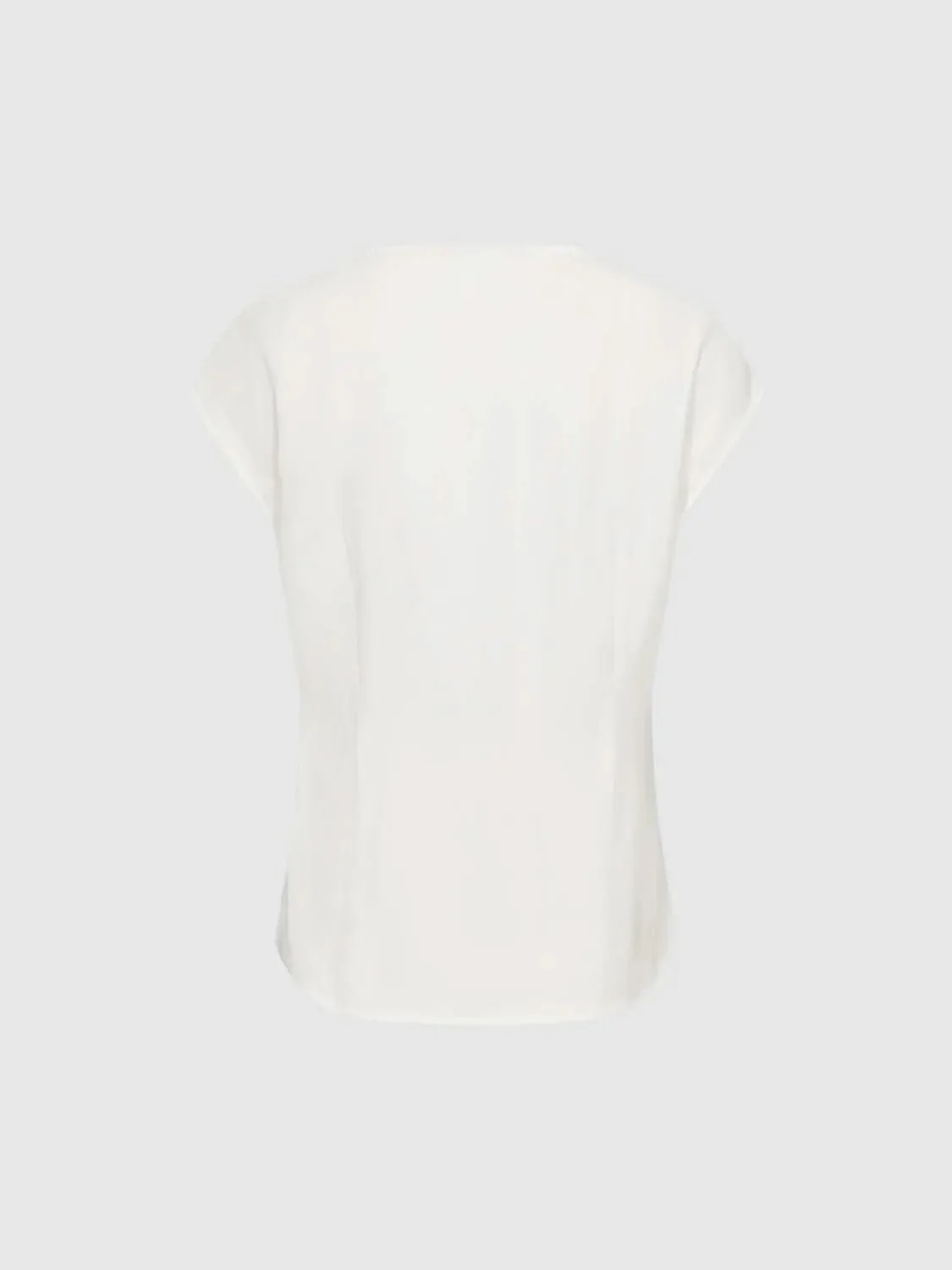 14476-front-knot-v-neck-cap-sleeve-overhead-shirts-2.webp Front Knot V-Neck Cap Sleeve Overhead Shirts