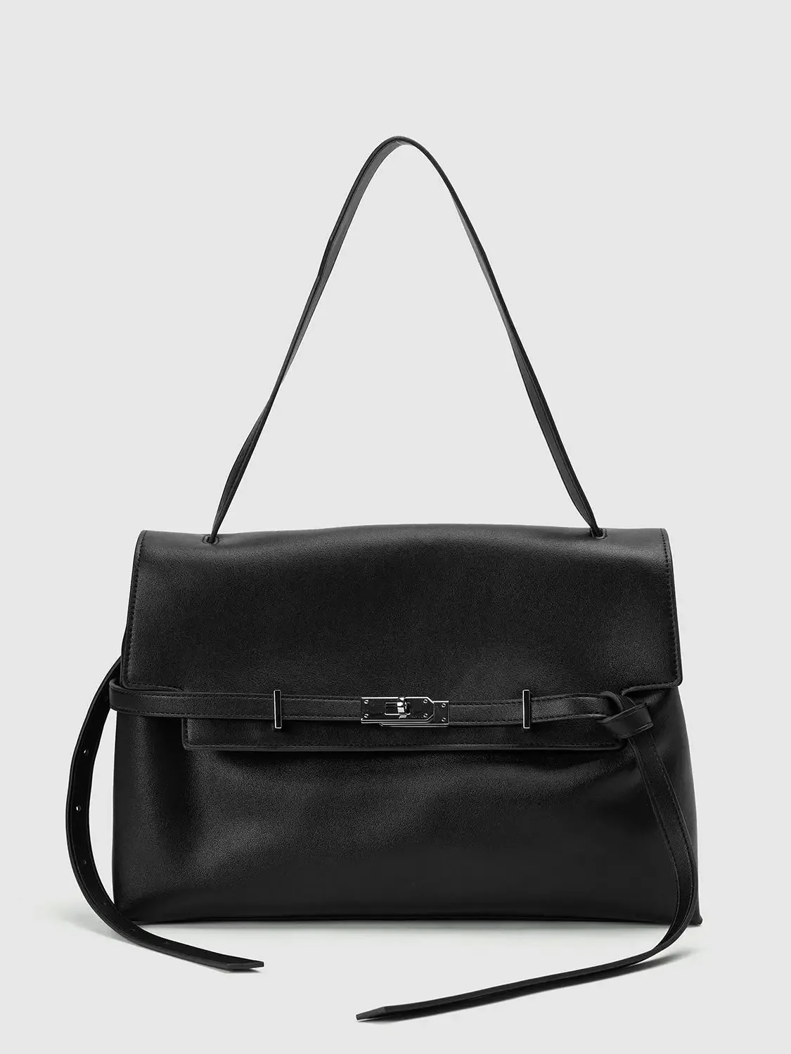 1455-elegant-black-top-handle-satchel-shoulder-bag-1.webp Elegant Black Top Handle Satchel Shoulder Bag