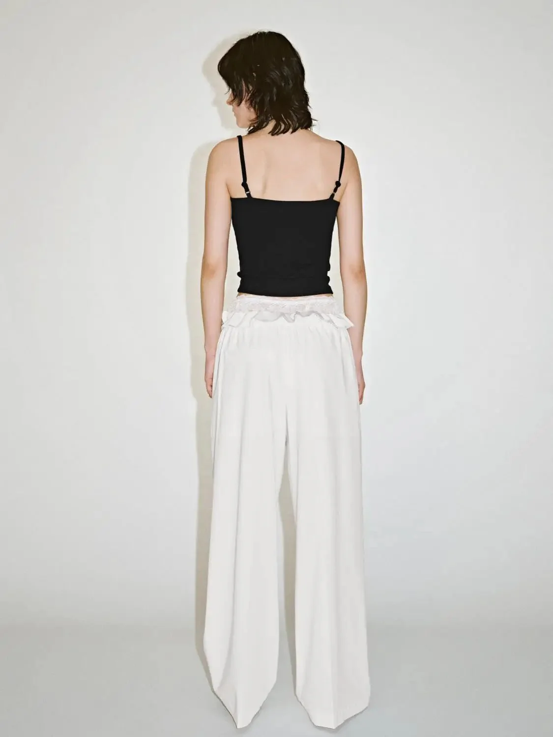 14565-ruffle-trim-drawstring-pull-on-wide-leg-pants-5.webp Ruffle Trim Drawstring Pull On Wide Leg Pants