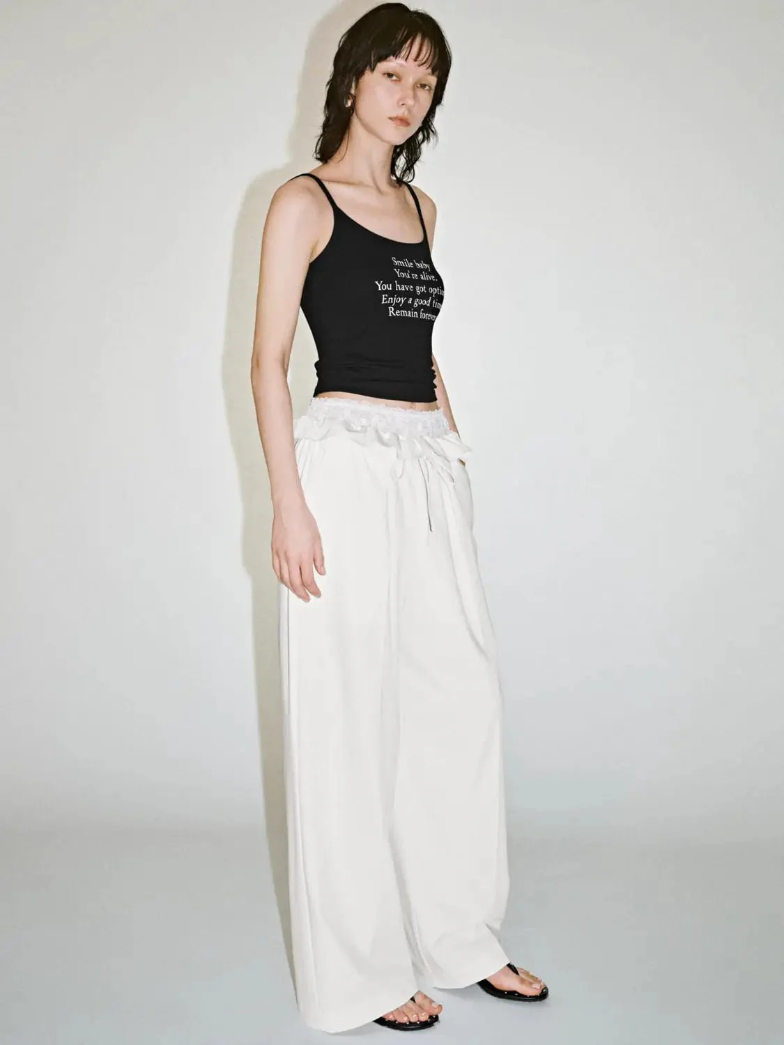 14565-ruffle-trim-drawstring-pull-on-wide-leg-pants-6.webp Ruffle Trim Drawstring Pull On Wide Leg Pants
