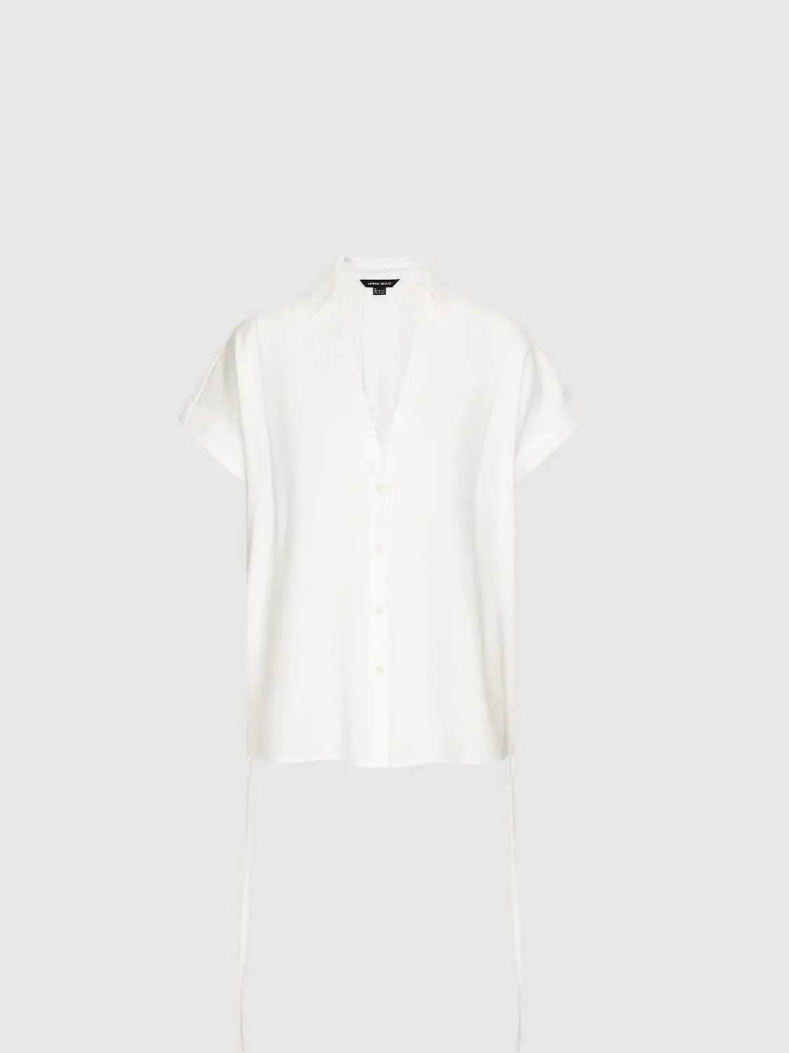 Cap Sleeve V-Neck Loose-Fit Shirts