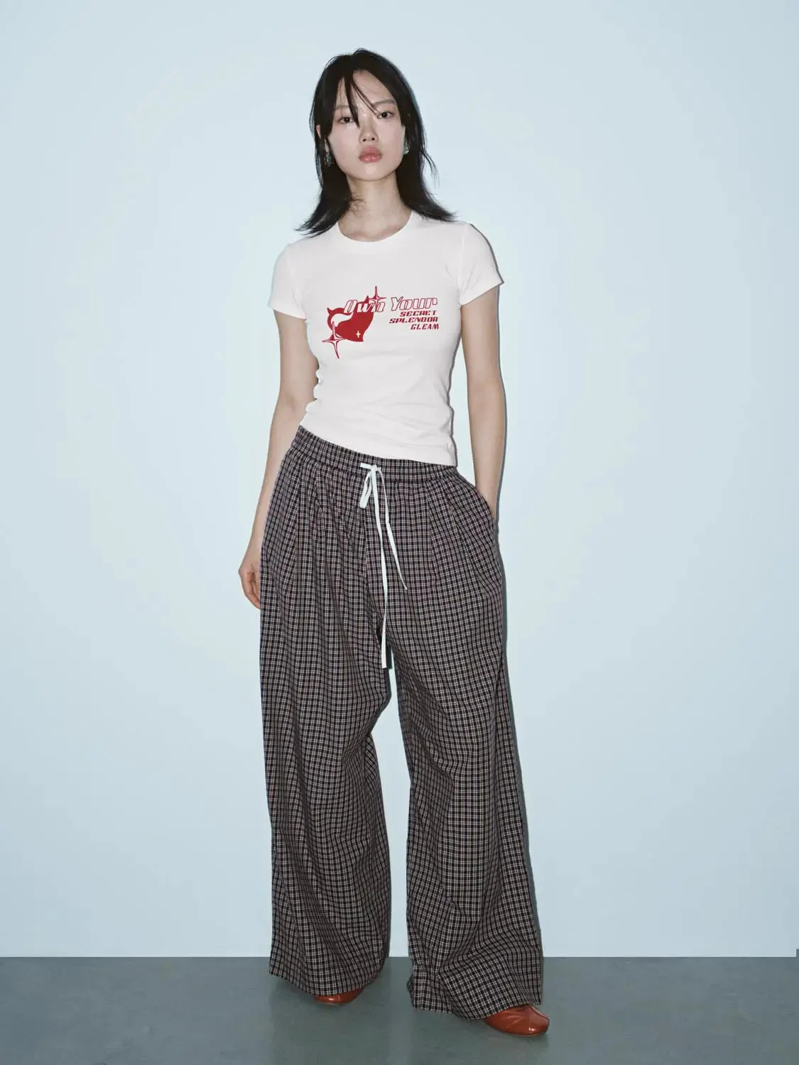 Printed Cotton Blend Crew Neck Casual T Shirts