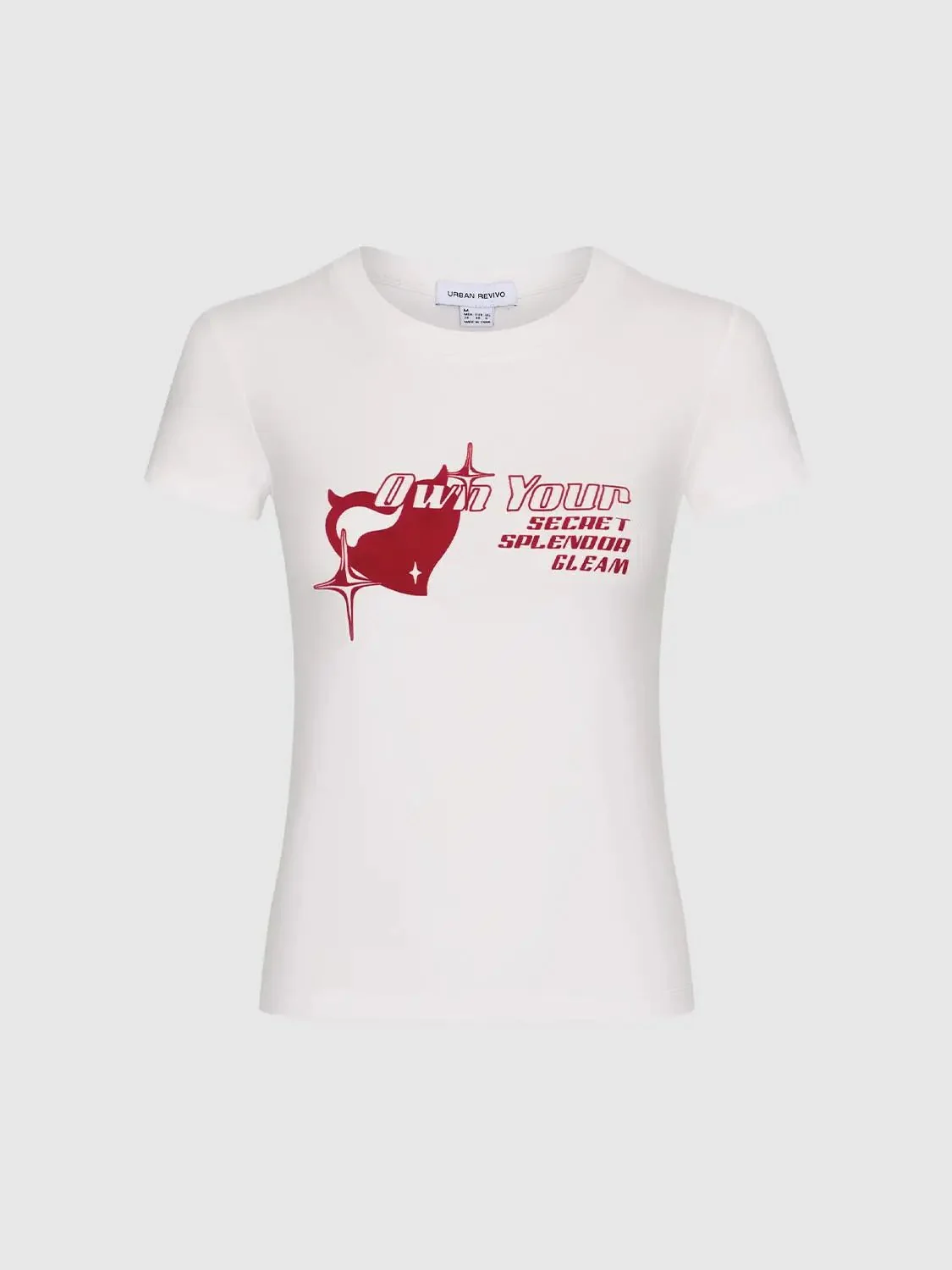Printed Cotton Blend Crew Neck Casual T Shirts