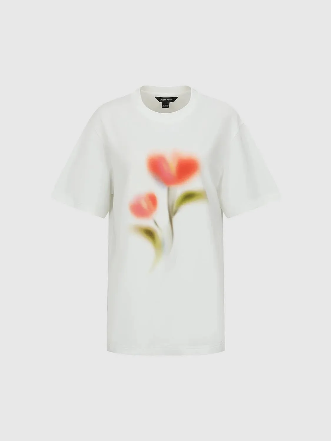14582-cotton-blend-floral-print-short-sleeve-t-shirt-7.webp Cotton Blend Floral Print Short Sleeve T Shirt