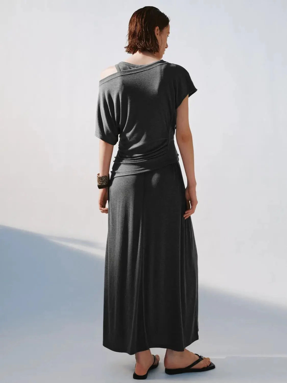 1462-boat-neck-strappy-draped-midi-dresses-6.webp Boat Neck Strappy Draped Midi Dresses