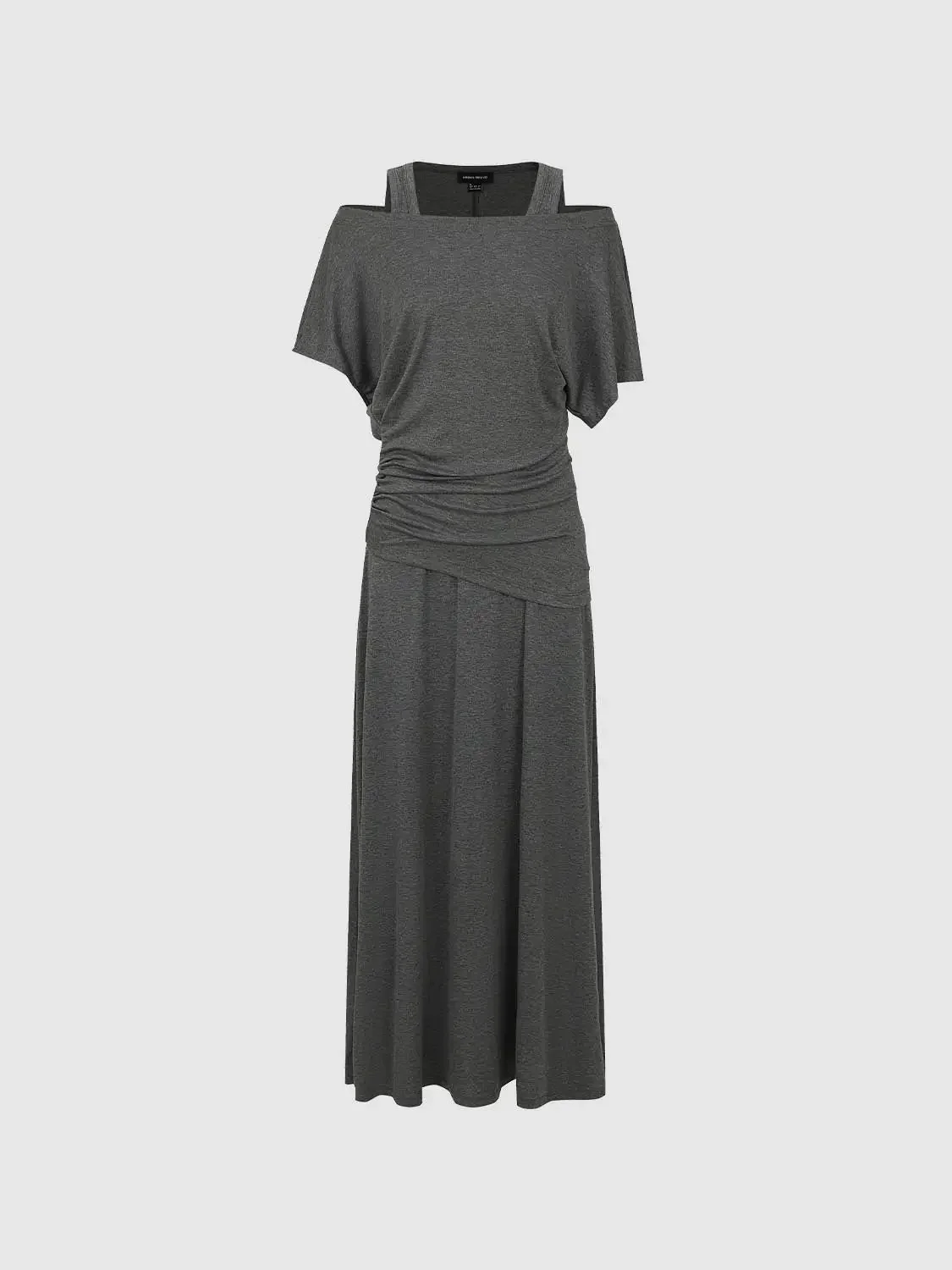 1462-boat-neck-strappy-draped-midi-dresses-7.webp Boat Neck Strappy Draped Midi Dresses