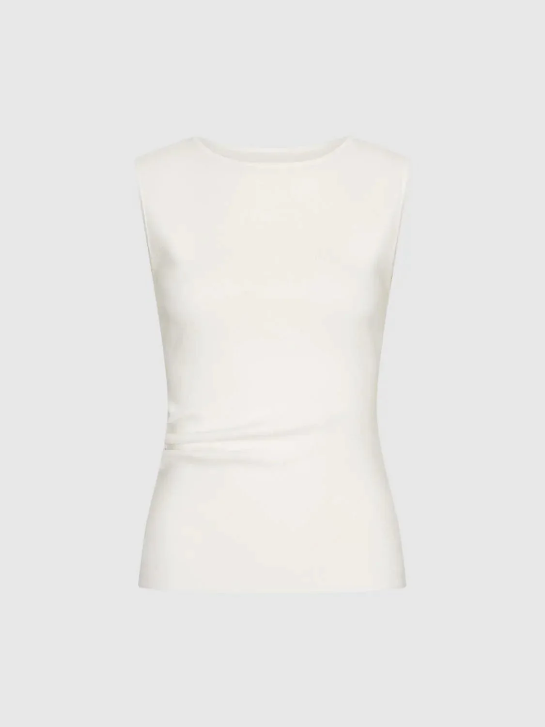 14727-sleeveless-skinny-fit-ruched-knitted-t-shirts-10.webp Sleeveless Skinny-Fit Ruched Knitted T-Shirts