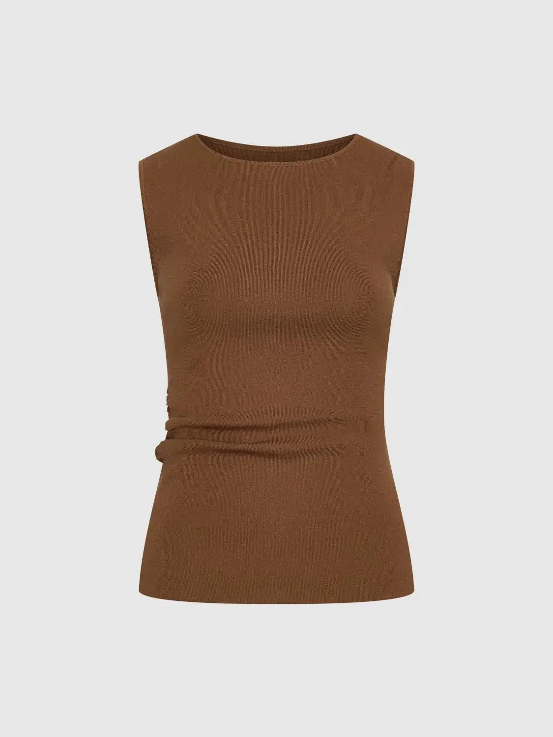14727-sleeveless-skinny-fit-ruched-knitted-t-shirts-12.webp Sleeveless Skinny-Fit Ruched Knitted T-Shirts