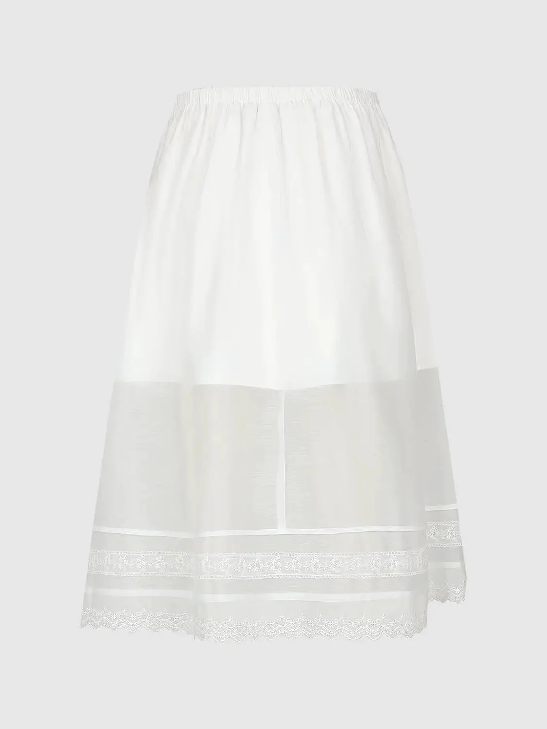 14738-lace-trim-tiered-pull-on-a-line-midi-skirts-2.webp Lace Trim Tiered Pull On A-Line Midi Skirts