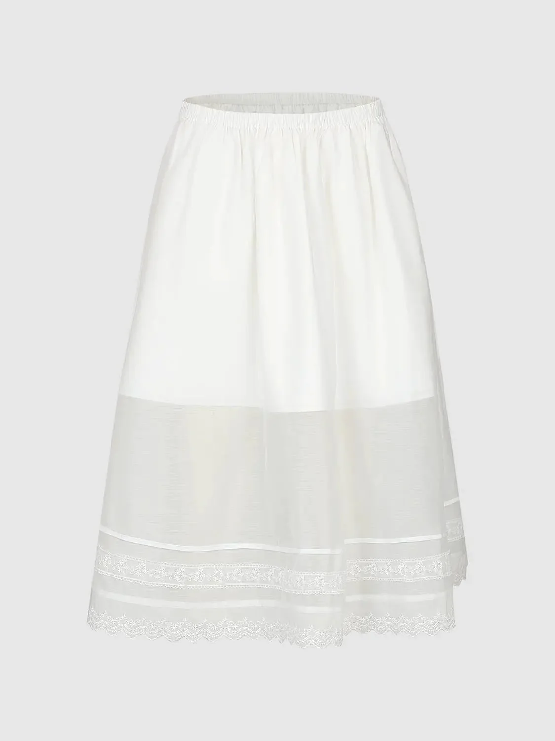 14738-lace-trim-tiered-pull-on-a-line-midi-skirts-4.webp Lace Trim Tiered Pull On A-Line Midi Skirts