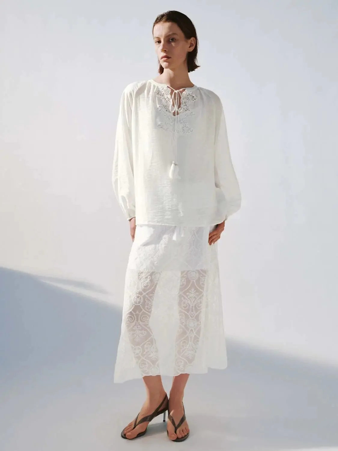 14743-guipure-tassel-detail-drawstring-pull-on-a-line-midi-skirts-5.webp Guipure Tassel Detail Drawstring Pull On A-Line Midi Skirts
