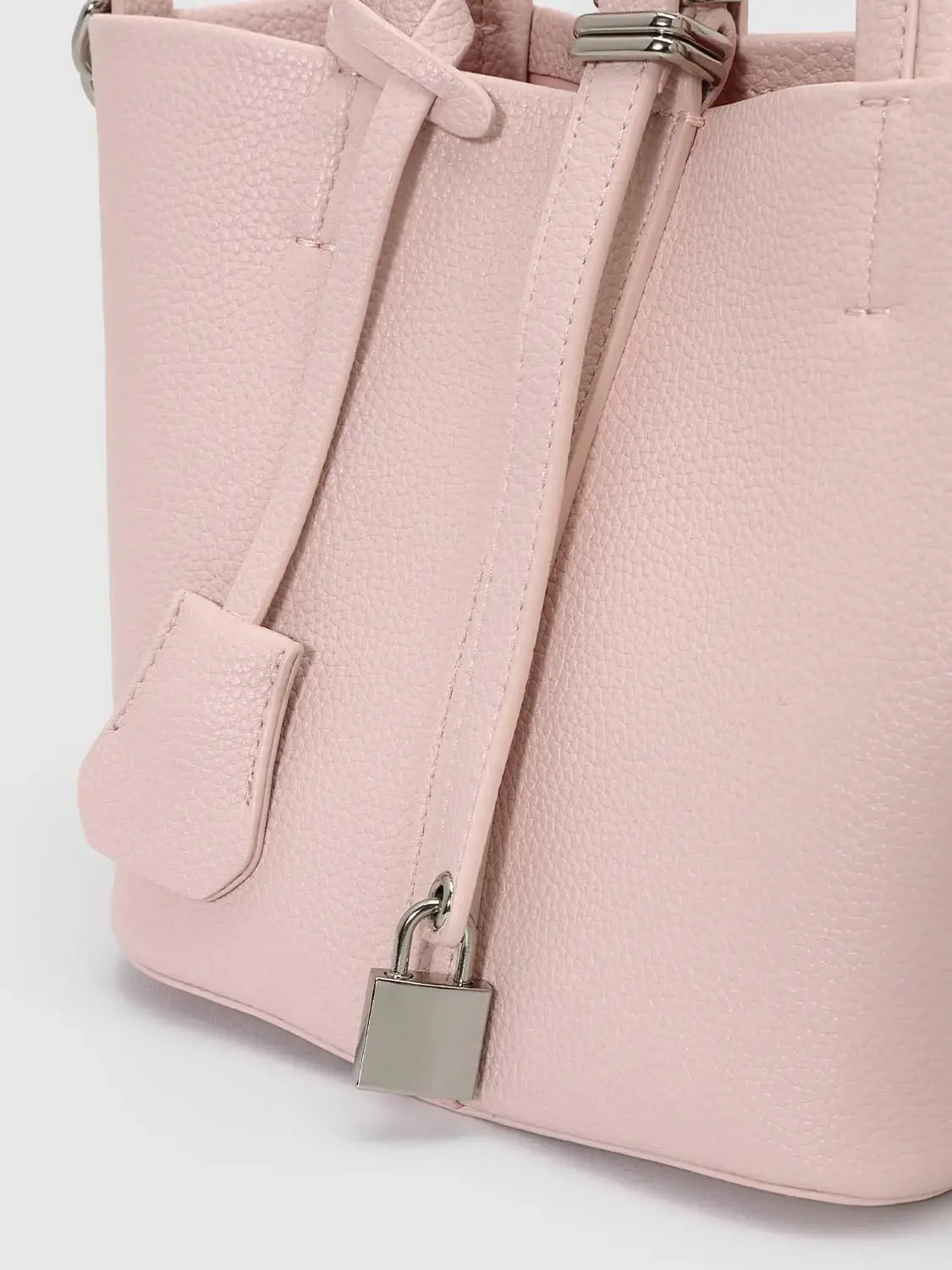 Faux Leather Handle Shoulder Bags