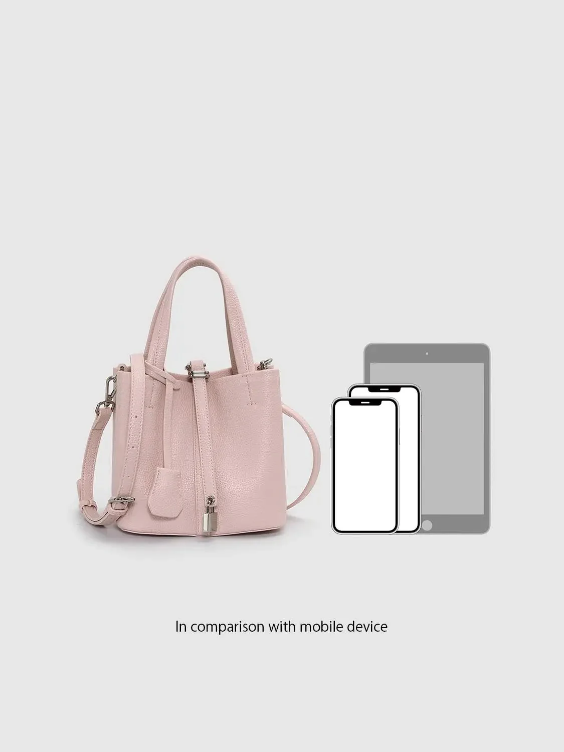 Faux Leather Handle Shoulder Bags