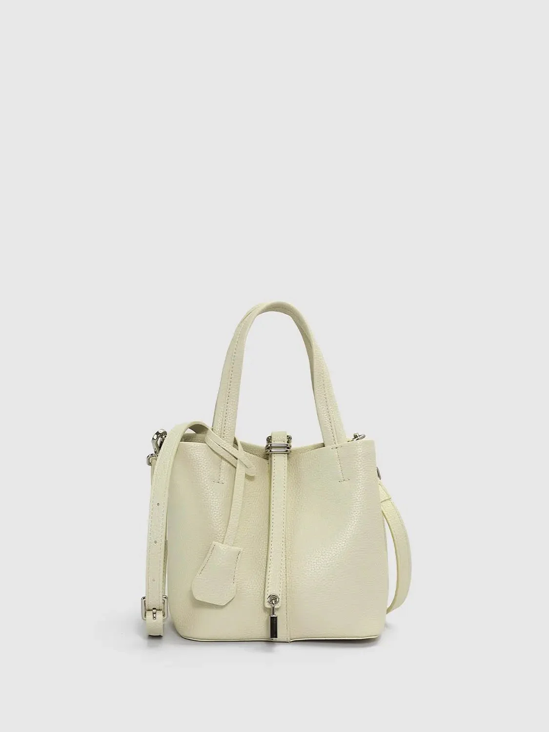 Faux Leather Handle Shoulder Bags