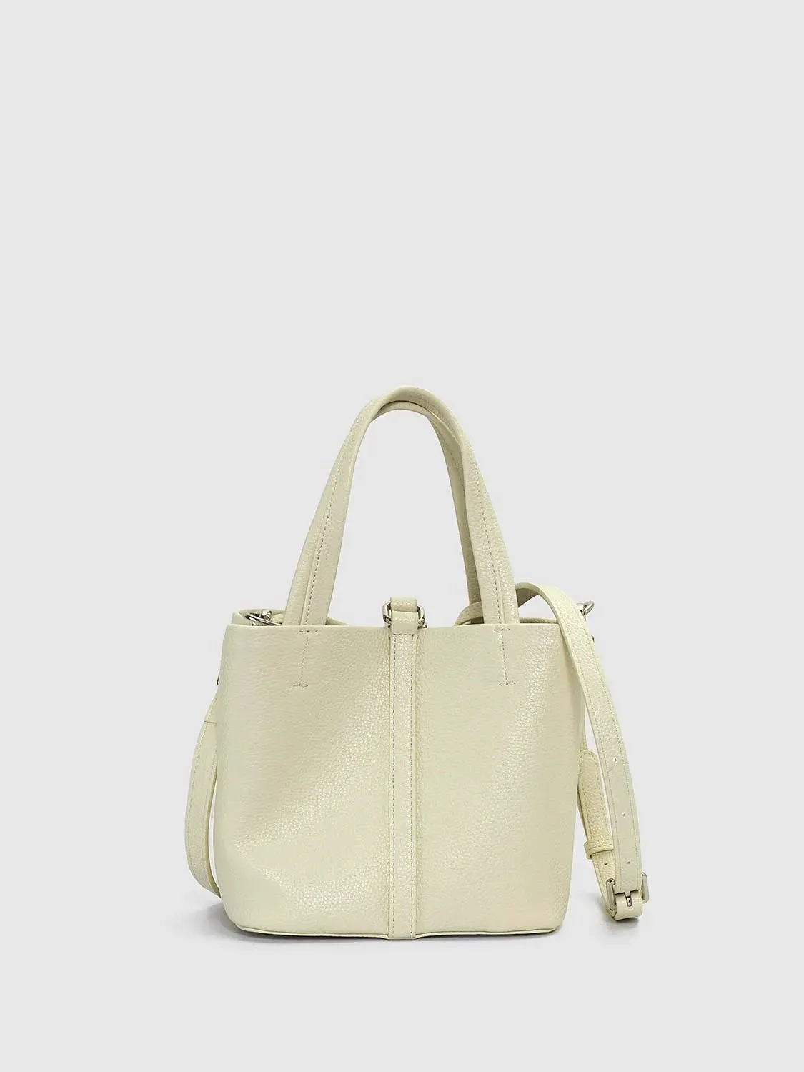 Faux Leather Handle Shoulder Bags