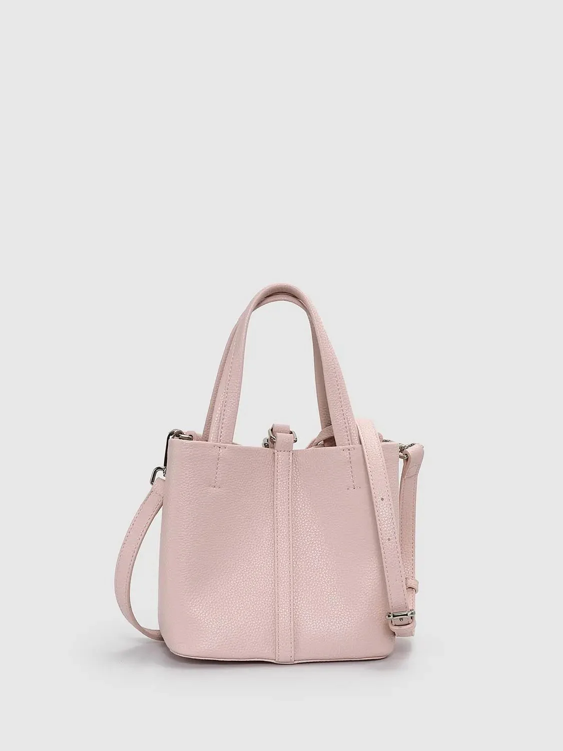 Faux Leather Handle Shoulder Bags