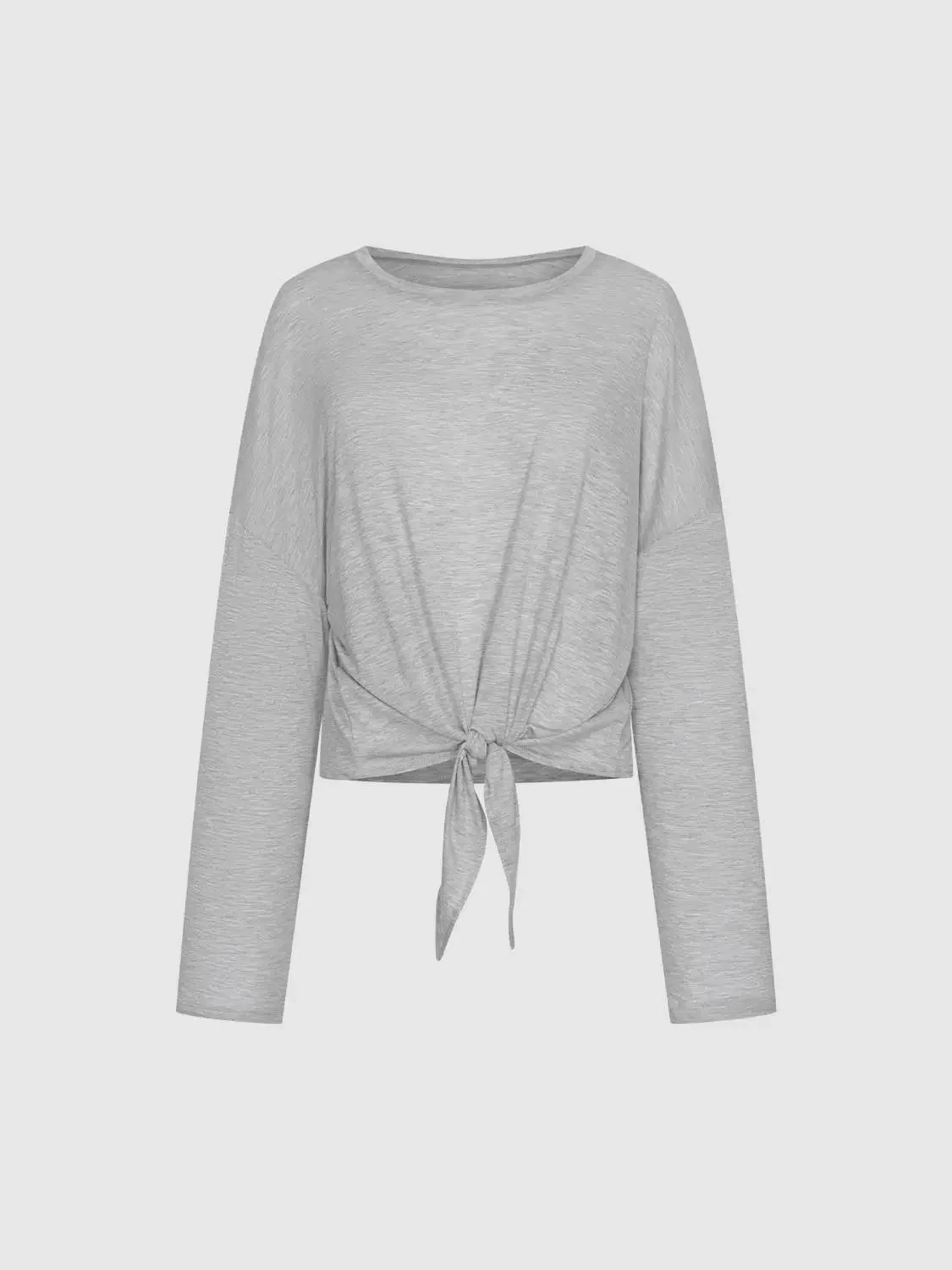 14849-lyocell-front-knot-crew-neck-long-sleeve-t-shirts-15.webp Lyocell Front Knot Crew Neck Long Sleeve T Shirts
