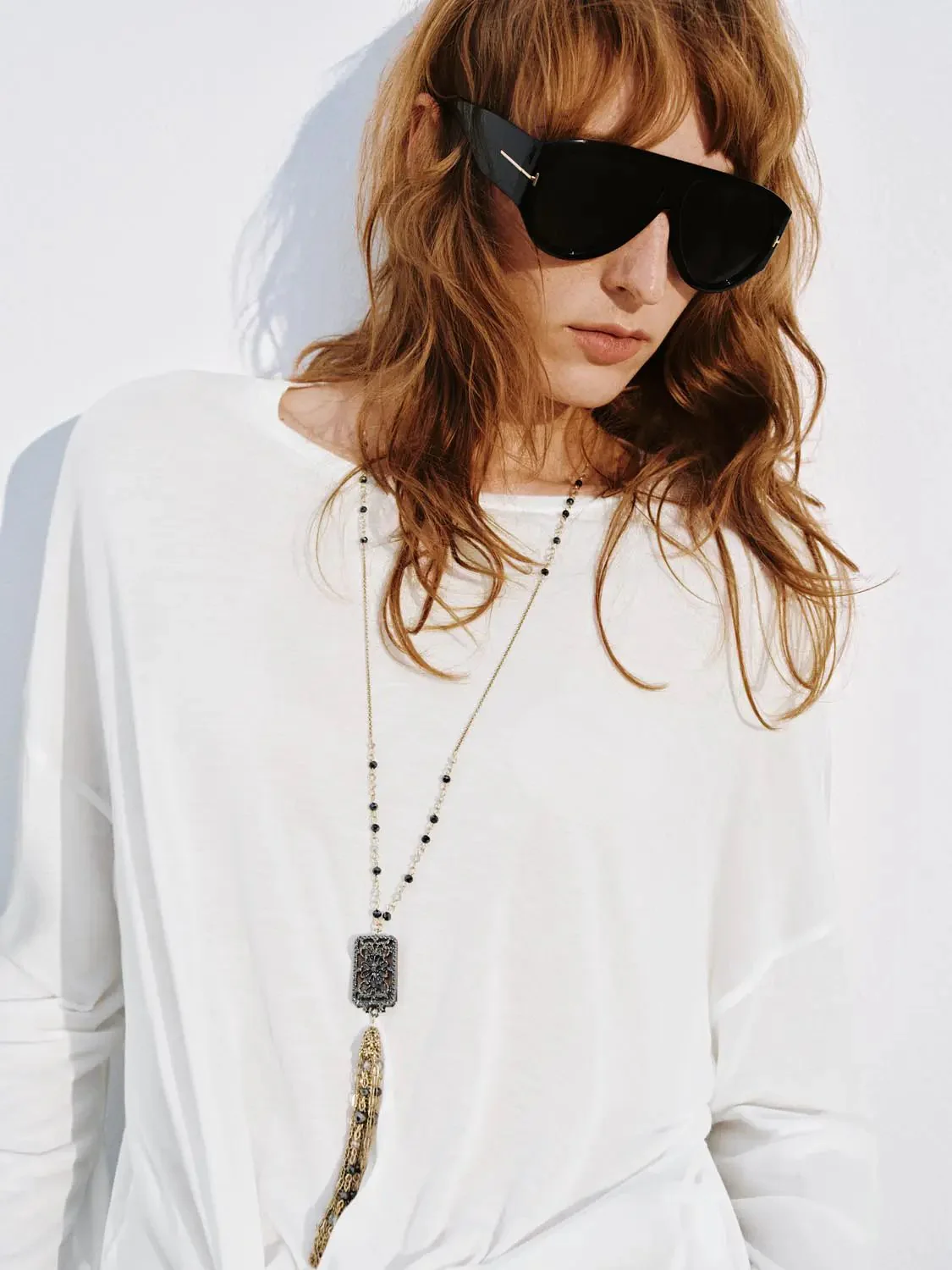 14849-lyocell-front-knot-crew-neck-long-sleeve-t-shirts-3.webp Lyocell Front Knot Crew Neck Long Sleeve T Shirts