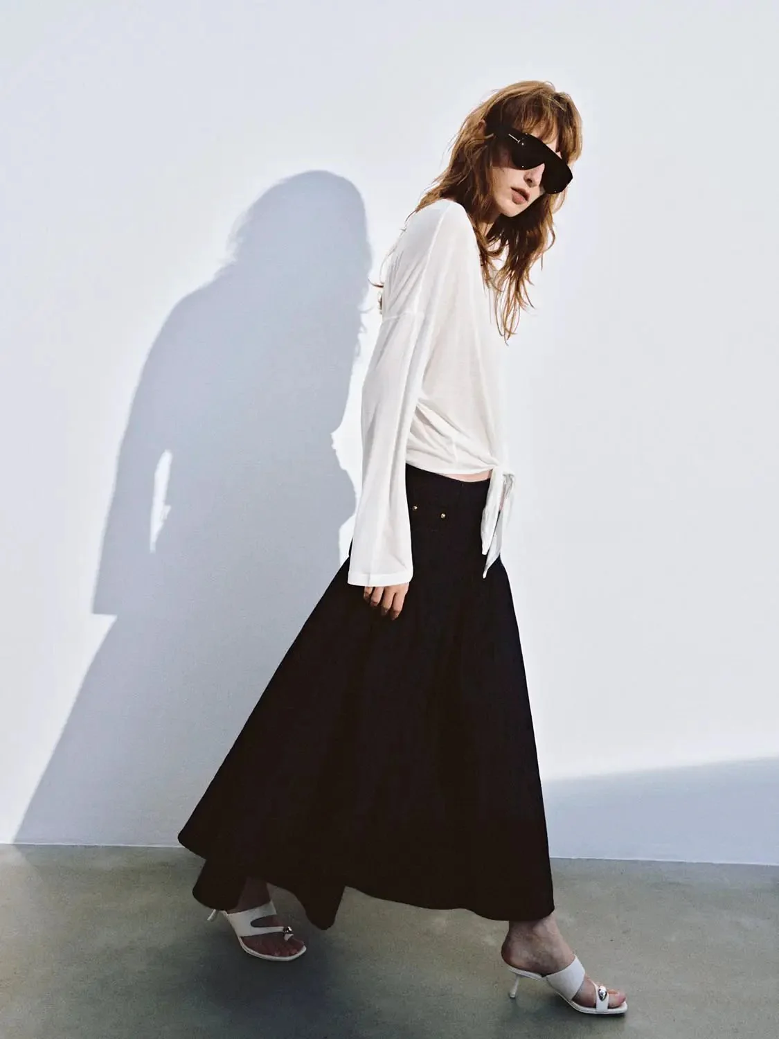 14849-lyocell-front-knot-crew-neck-long-sleeve-t-shirts-5.webp Lyocell Front Knot Crew Neck Long Sleeve T Shirts