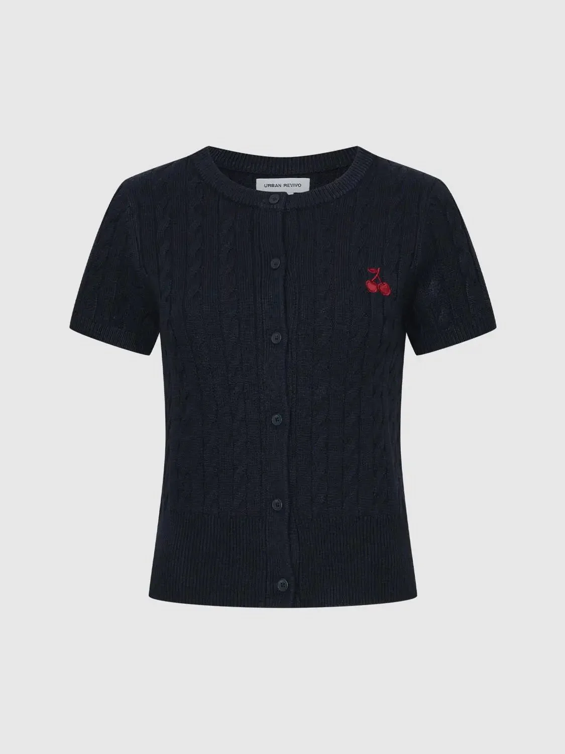 14878-embroidered-short-sleeve-knitted-cardigans-4.webp Embroidered Short Sleeve Knitted Cardigans