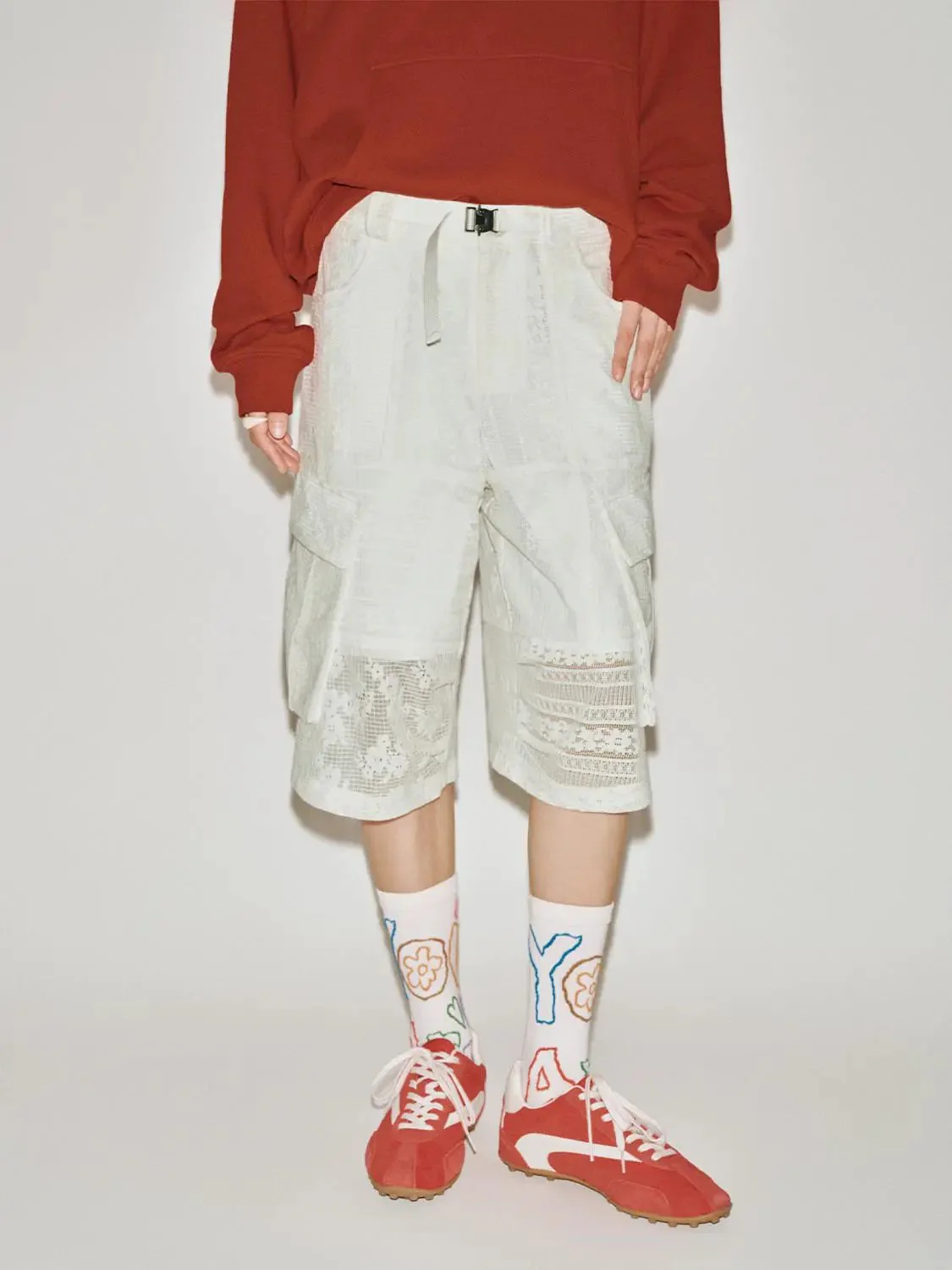14913-guipure-laced-flap-pocket-cargo-pants-1.webp Guipure Laced Flap Pocket Cargo Pants
