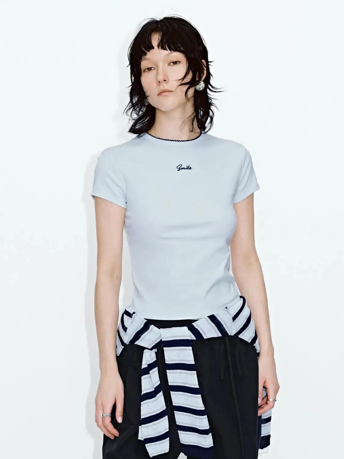 14999-cotton-lyocell-contrast-trim-embroidered-skinny-t-shirts-34.webp Cotton Lyocell Contrast Trim Embroidered Skinny T-Shirts