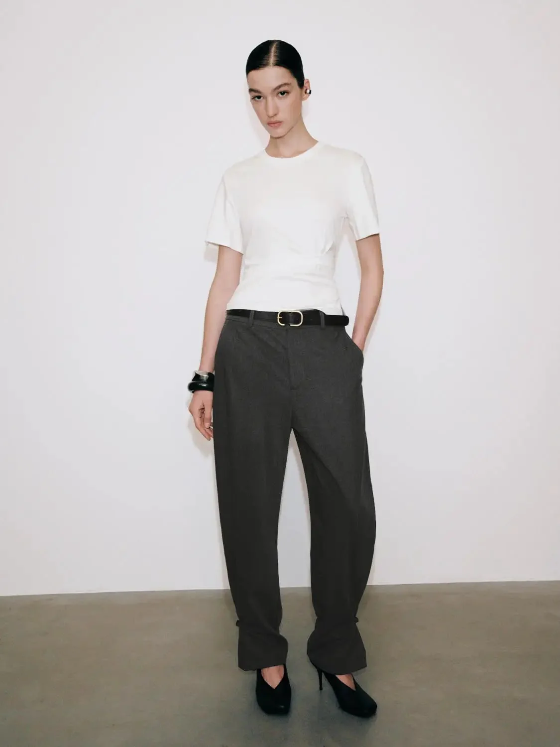 15071-crisp-cotton-tie-waist-crew-neck-t-shirts-4.webp Crisp Cotton Tie Waist Crew Neck T Shirts