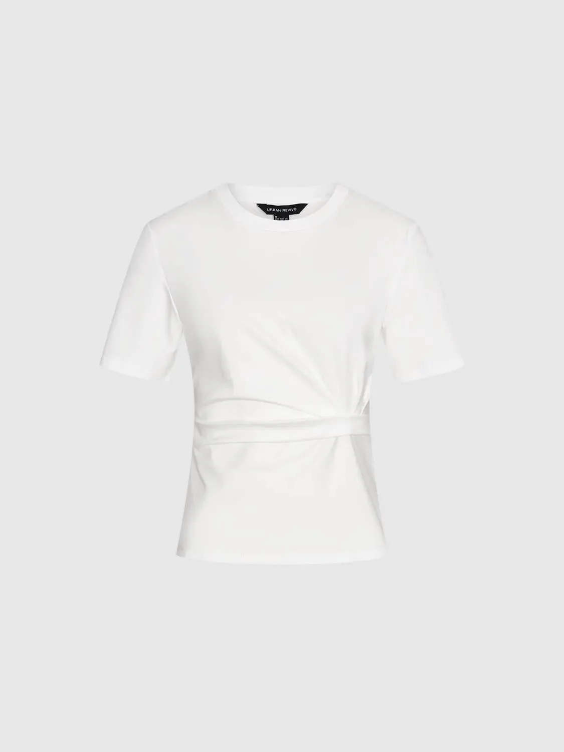 15071-crisp-cotton-tie-waist-crew-neck-t-shirts-7.webp Crisp Cotton Tie Waist Crew Neck T Shirts