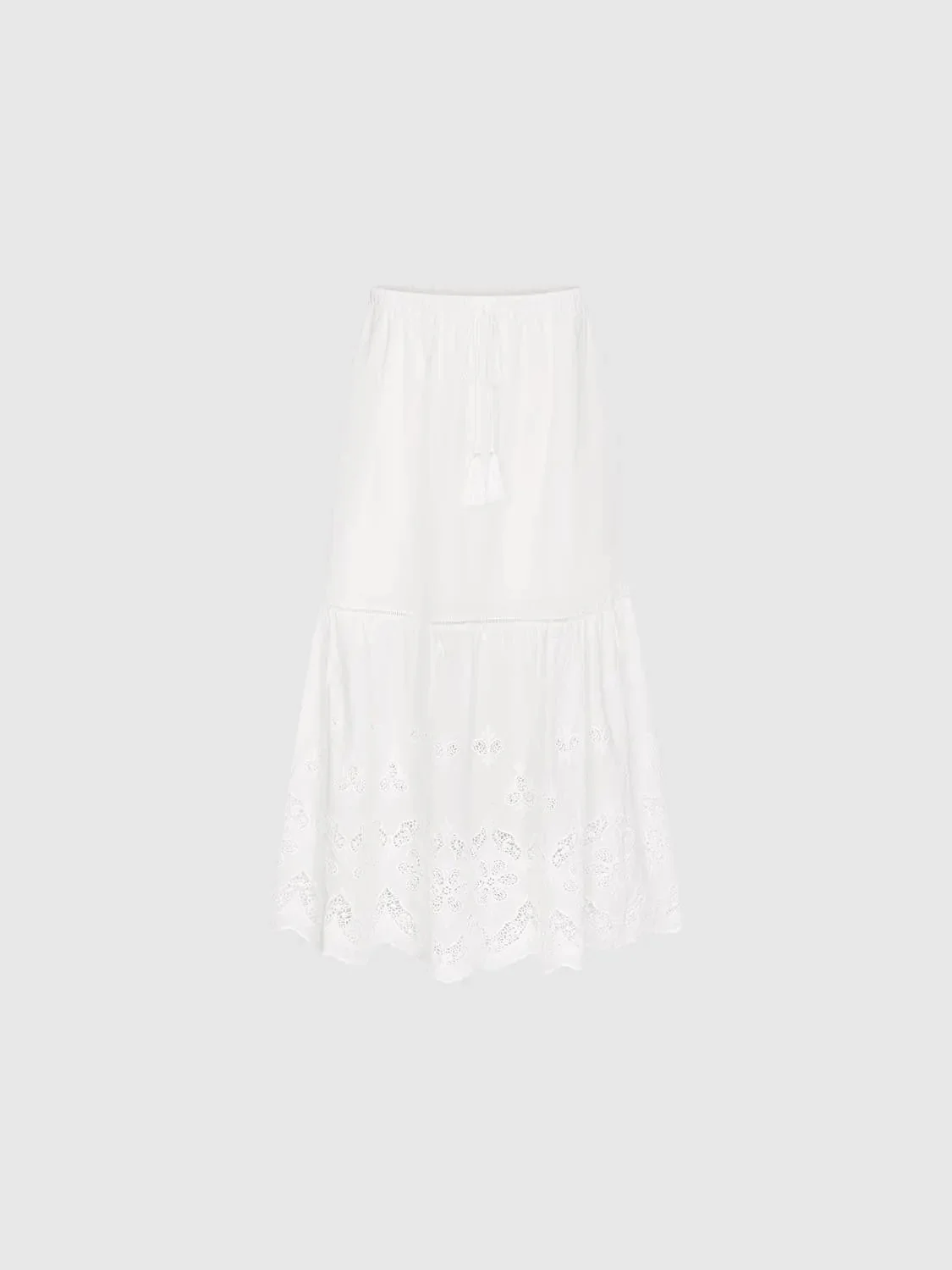15104-guipure-lace-tiered-drawstring-pull-on-a-line-midi-skirts-2.webp Guipure Lace Tiered Drawstring Pull On A-Line Midi Skirts
