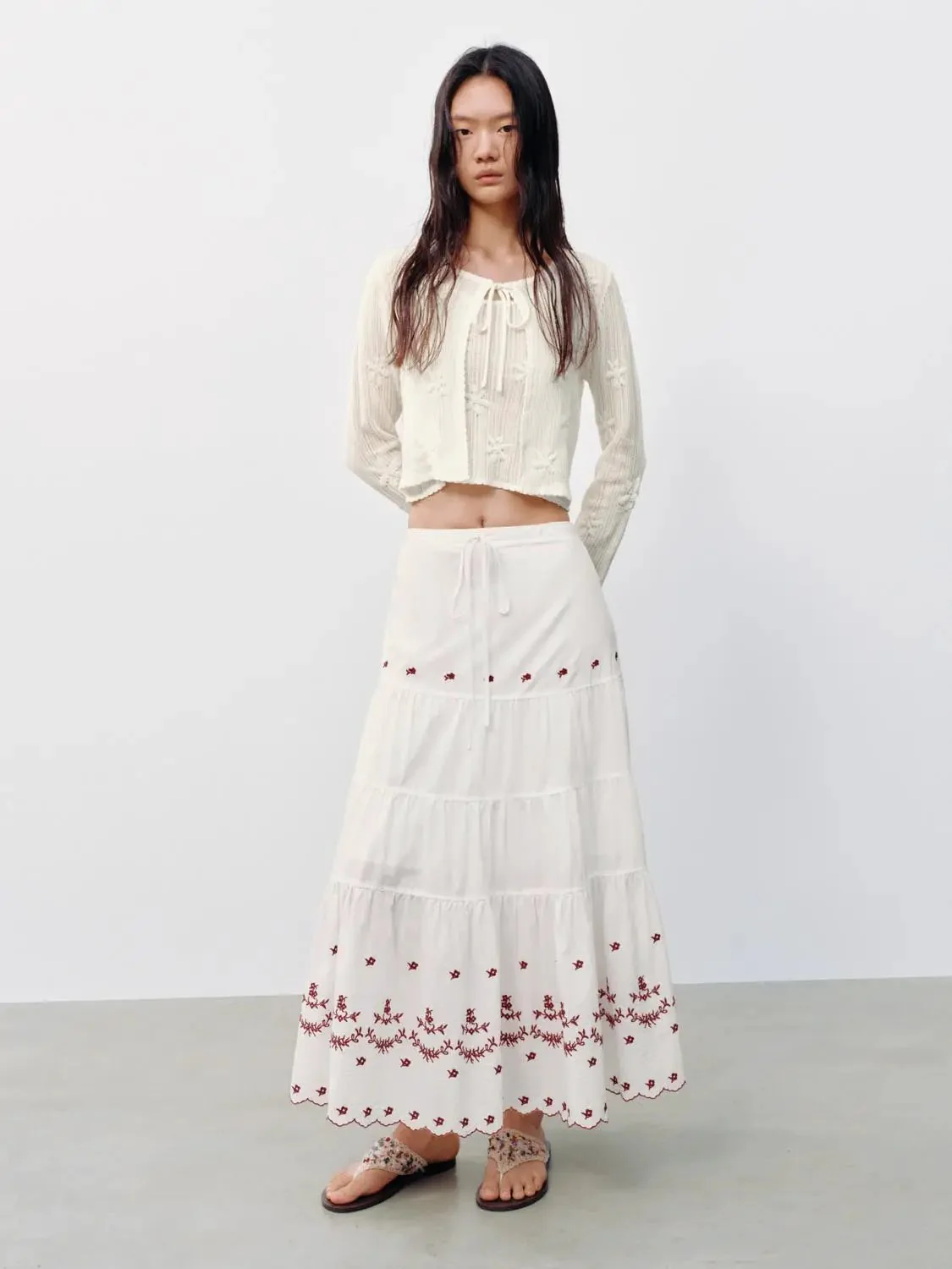 15133-contrast-printed-drawstring-tiered-a-line-midi-skirts-6.webp Contrast Printed Drawstring Tiered A-Line Midi Skirts