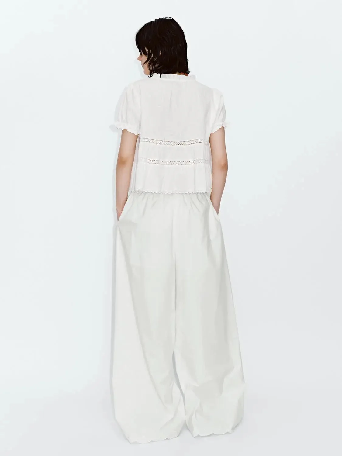 15221-ruffle-trim-lace-detail-v-neck-shirts-6.webp Ruffle Trim Lace Detail V-Neck Shirts