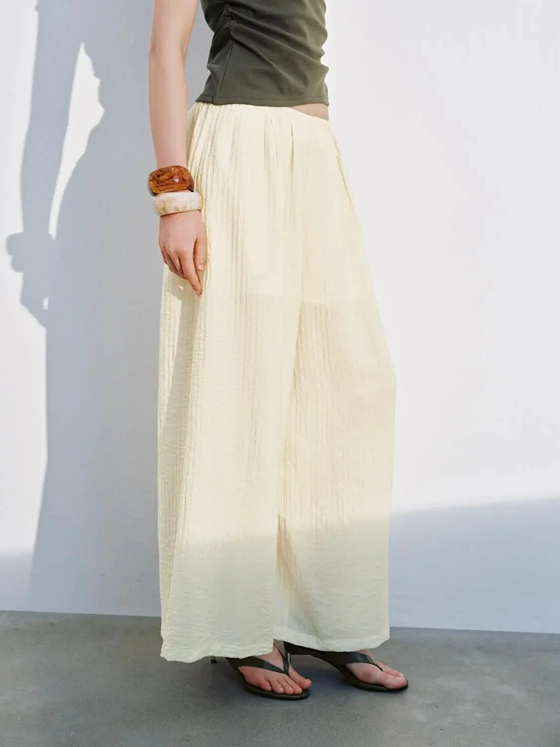 Pull On Wide Leg Pants