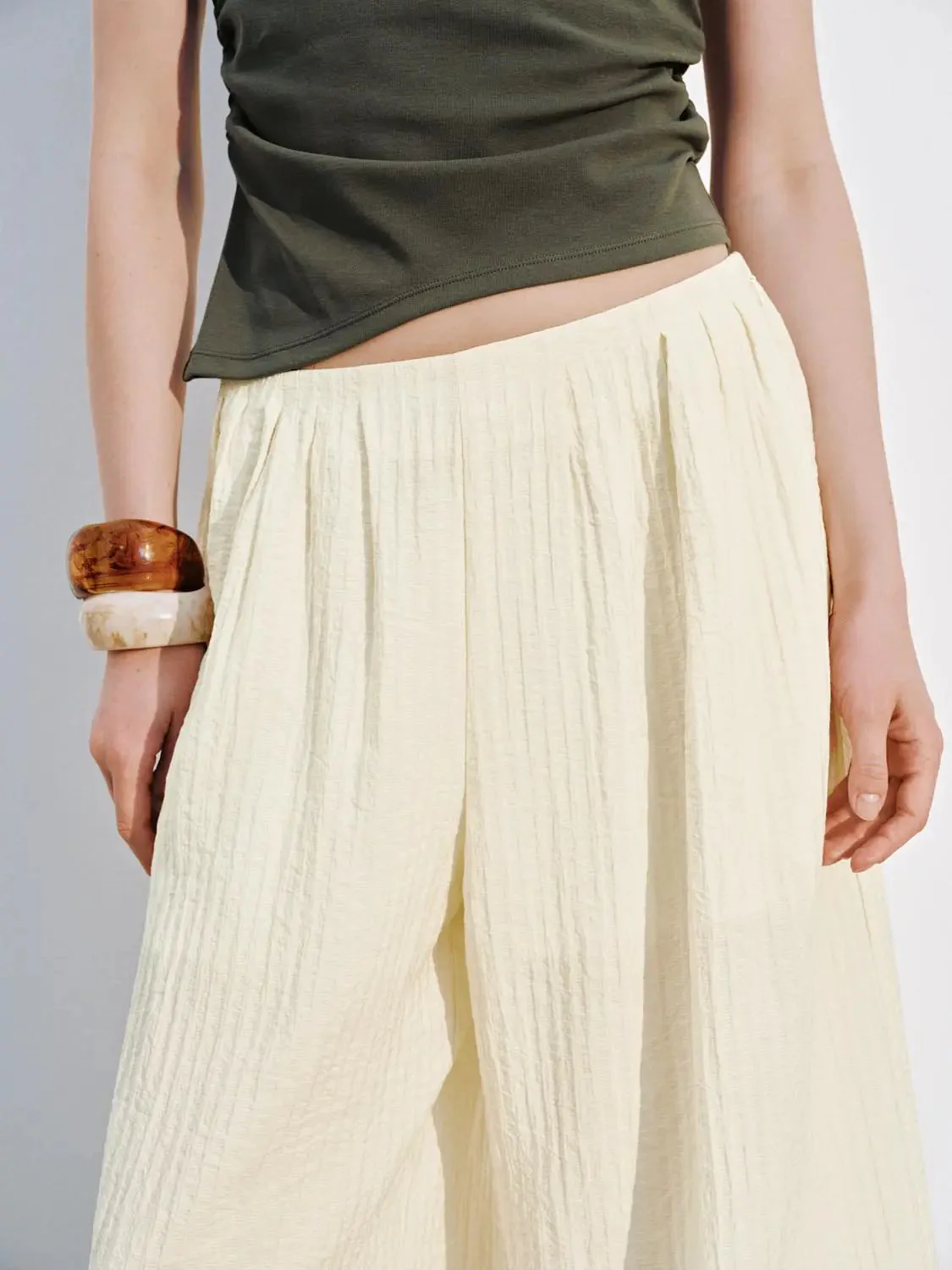 Pull On Wide Leg Pants
