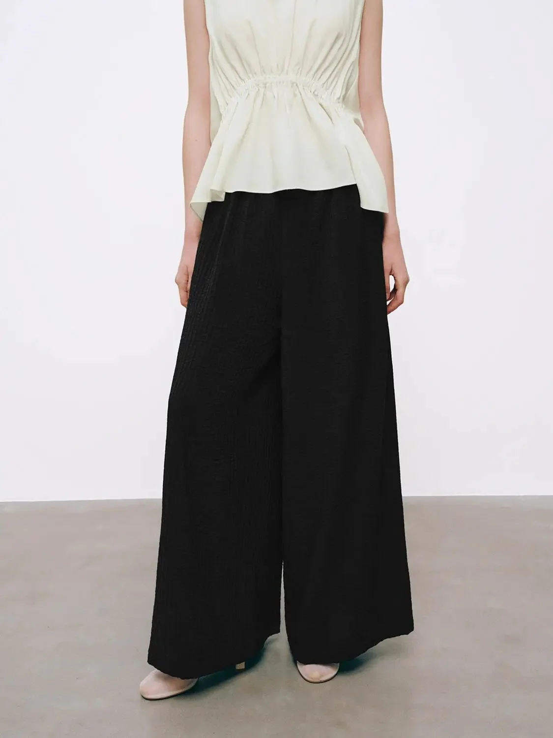 Pull On Wide Leg Pants