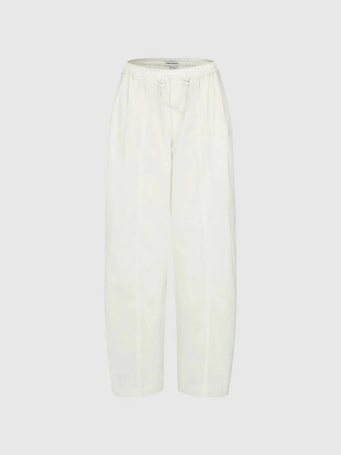 Drawstring Seamed Jogger Pants