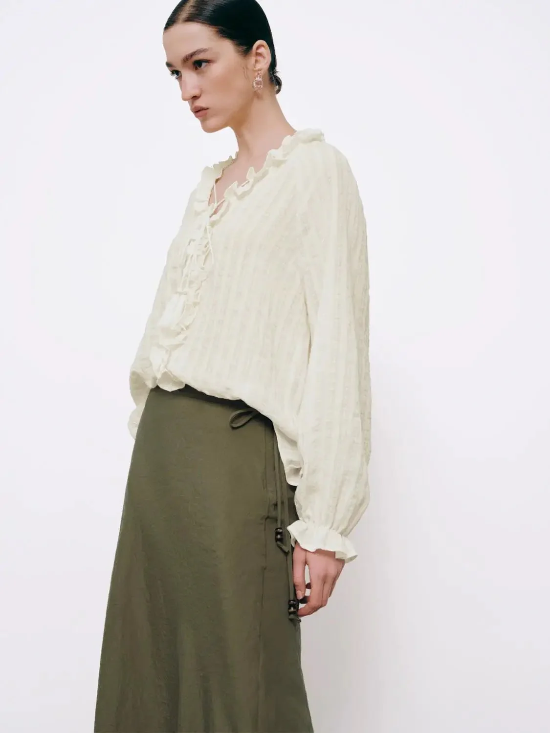 15311-ruffle-trim-lace-up-overhead-shirts-2.webp Ruffle Trim Lace-Up Overhead Shirts