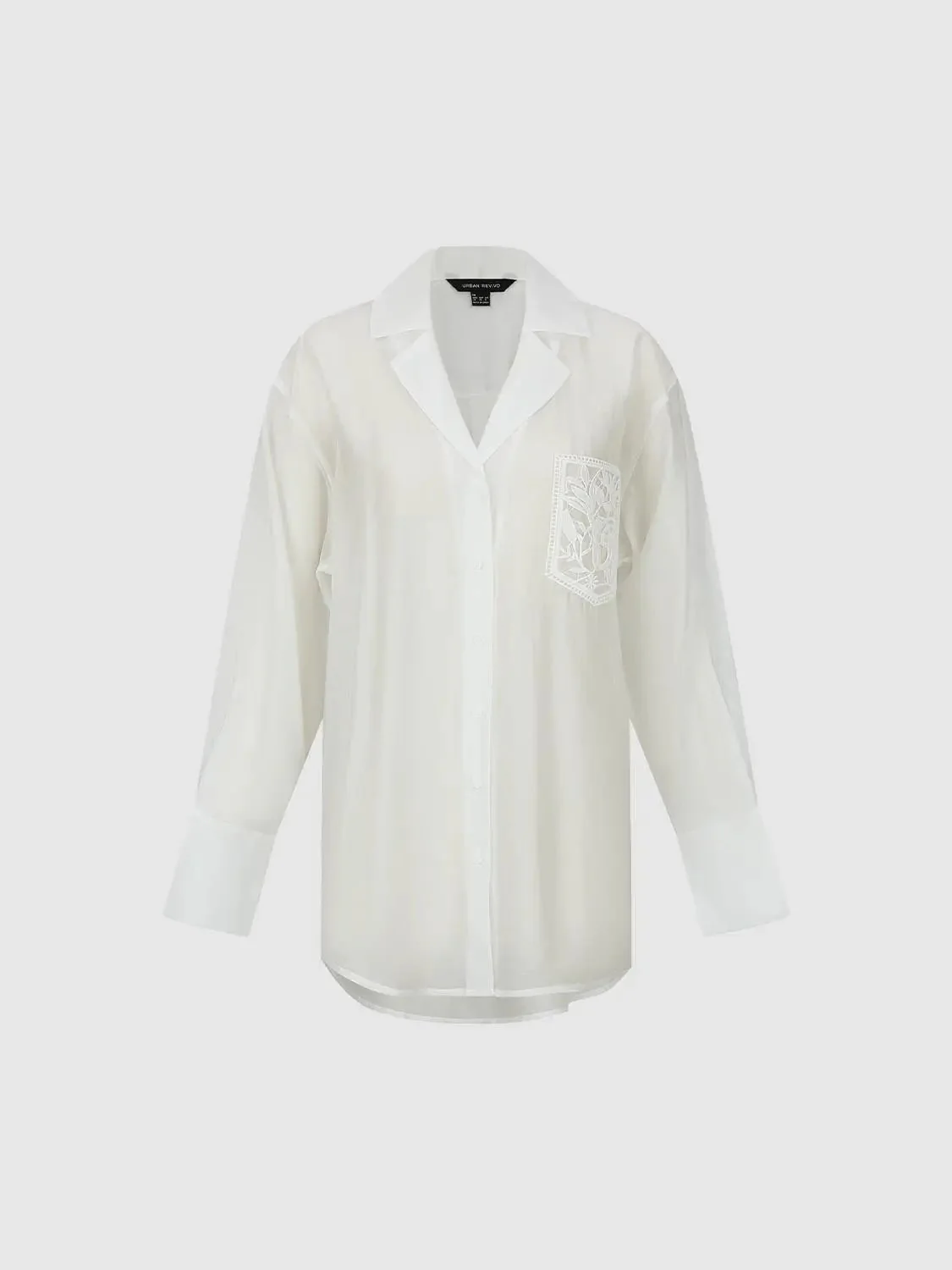 15378-patch-pocket-embroidered-sheer-v-neck-shirts-10.webp Patch Pocket Embroidered Sheer V-Neck Shirts