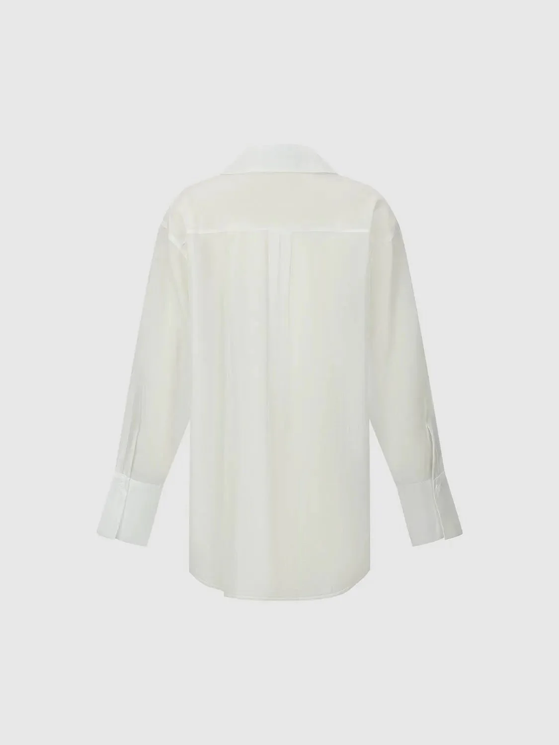 15378-patch-pocket-embroidered-sheer-v-neck-shirts-2.webp Patch Pocket Embroidered Sheer V-Neck Shirts