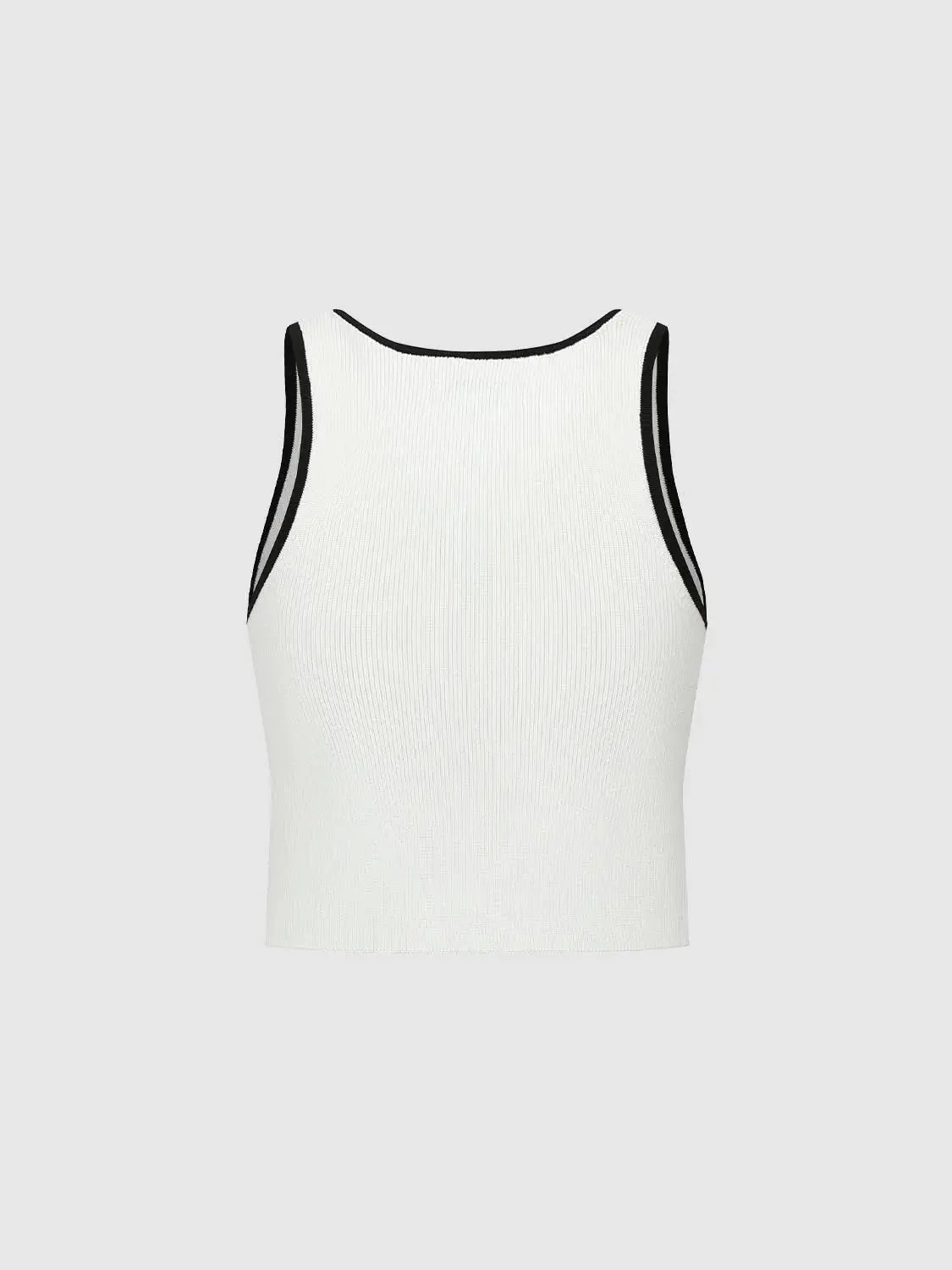 15394-contrast-trim-sleeveless-knitted-t-shirts-2.webp Contrast Trim Sleeveless Knitted T-Shirts