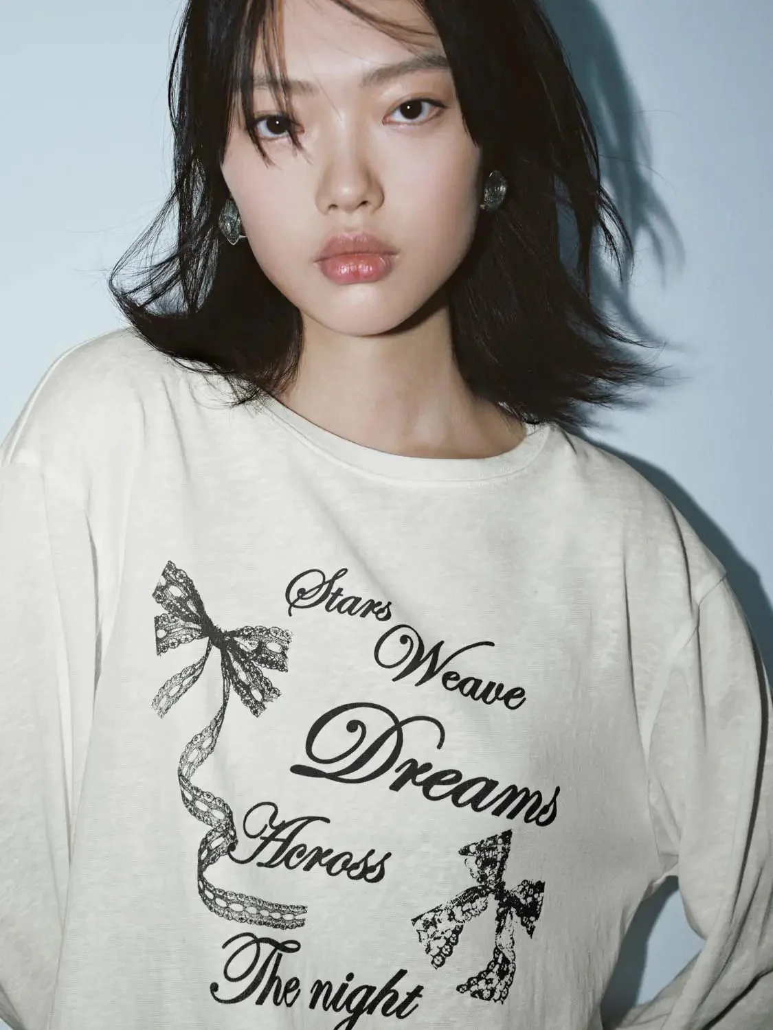 Stars Weave Dreams Print Long Sleeve T Shirts