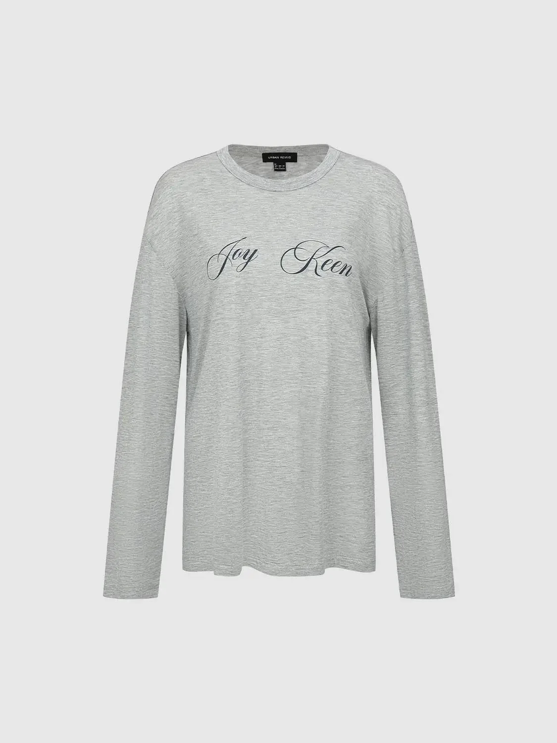 Elegant Soft Lyocell Printed Long Sleeve T Shirt